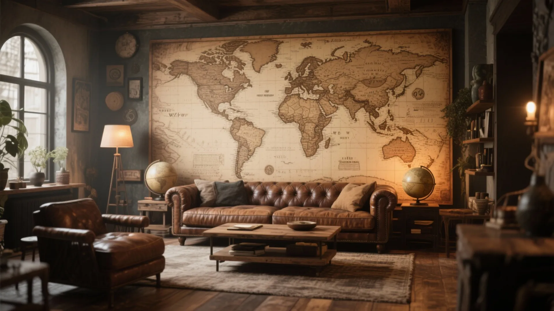 3. Vintage World Maps