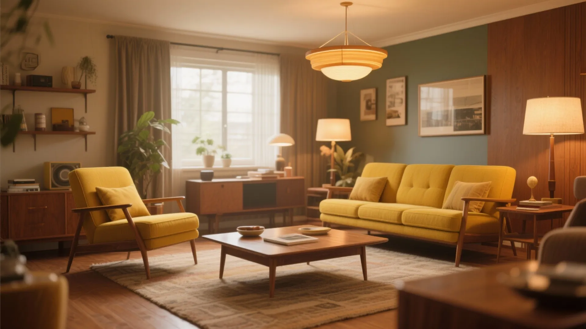 Vintage Yellow Armchairs