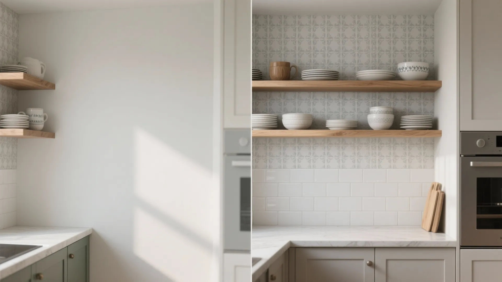 Washable Vinyl in Kitchens and Bathrooms