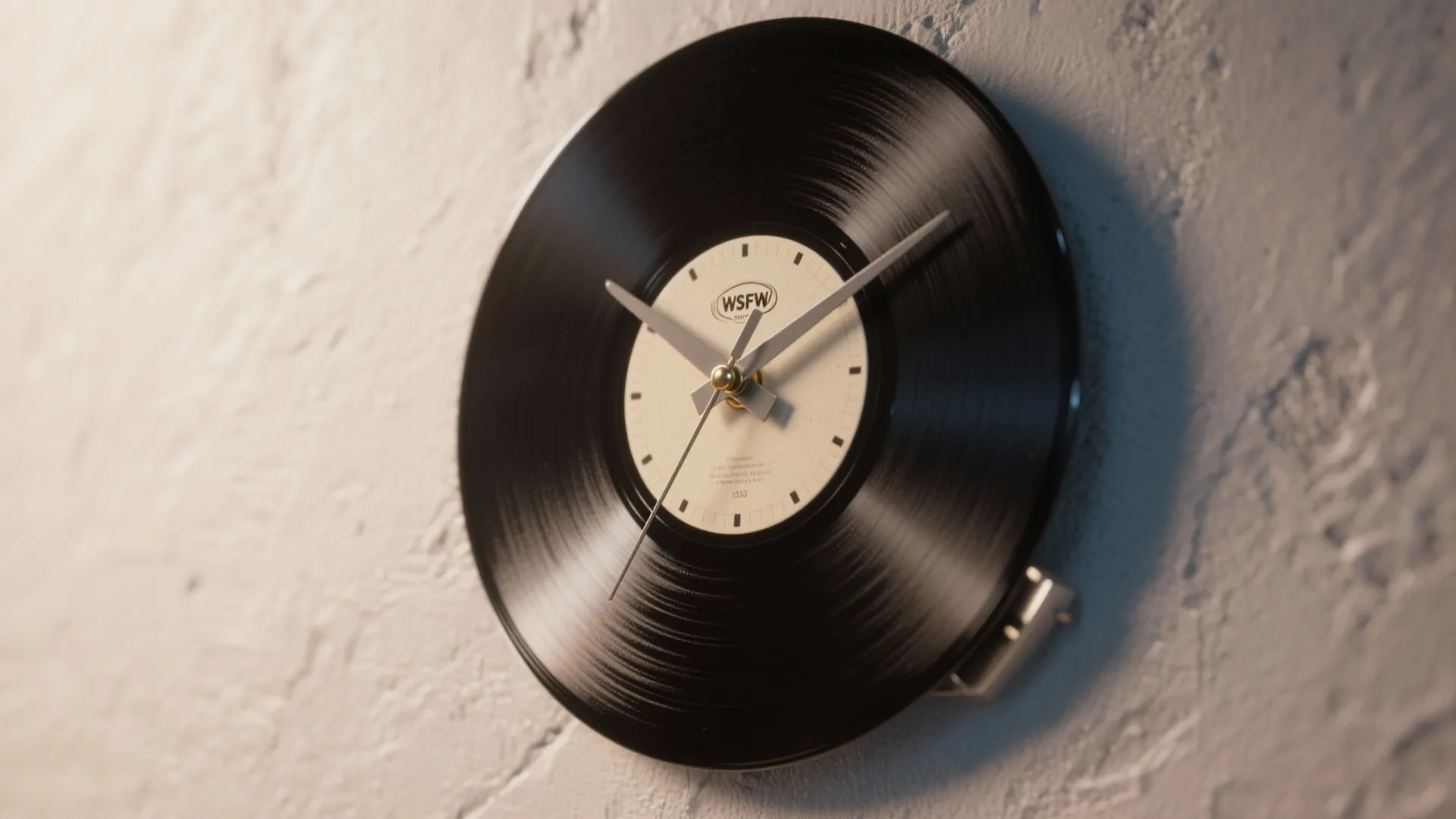 3. Vinyl Clock Wall