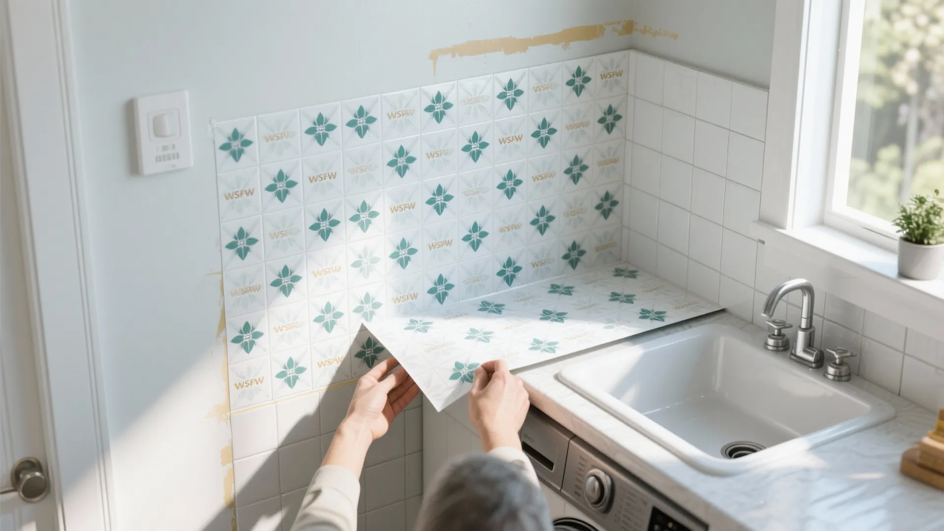 4. Vinyl Decals or Stencils for Backsplashes