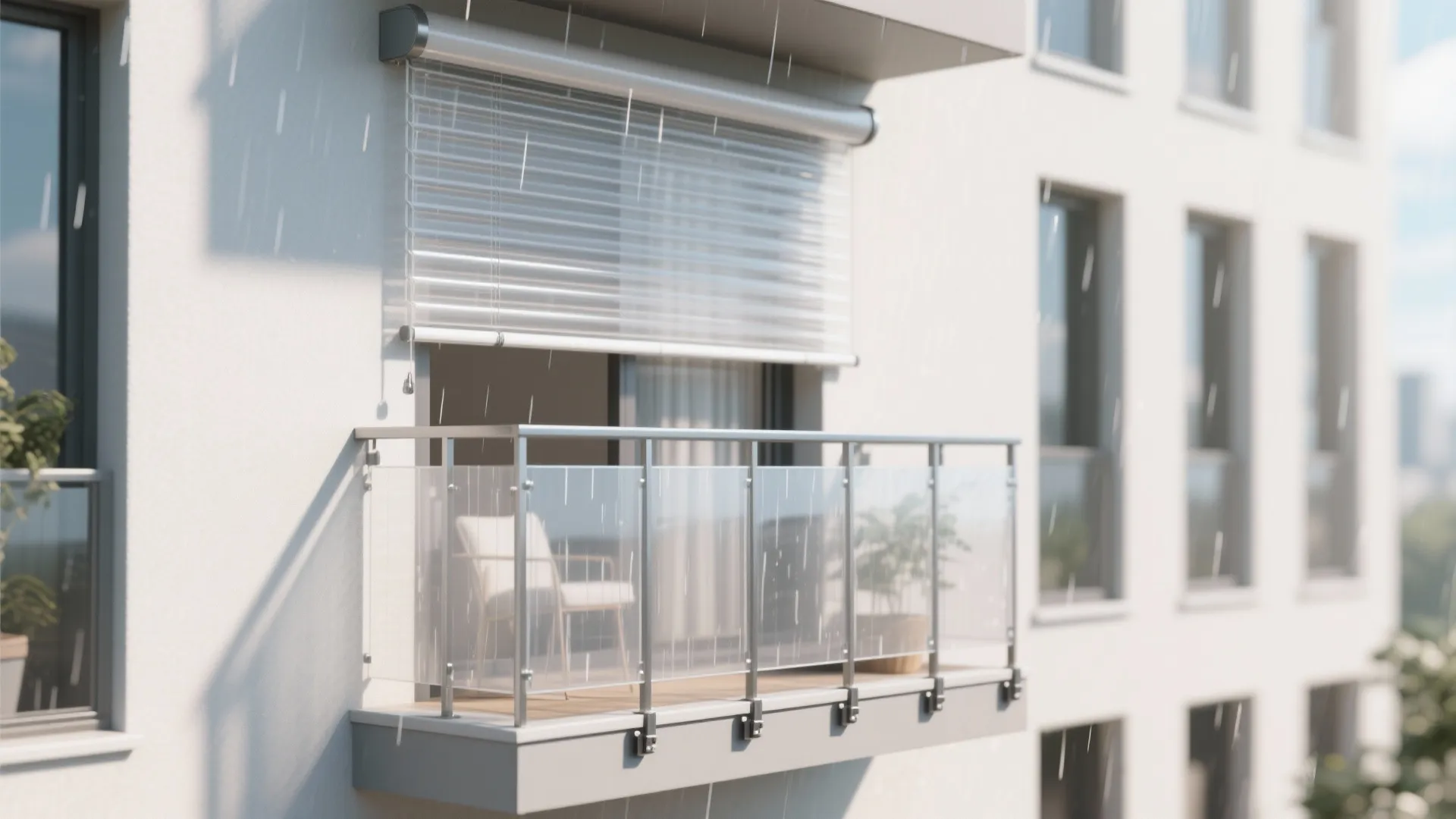 Clear Vinyl Roller Shades