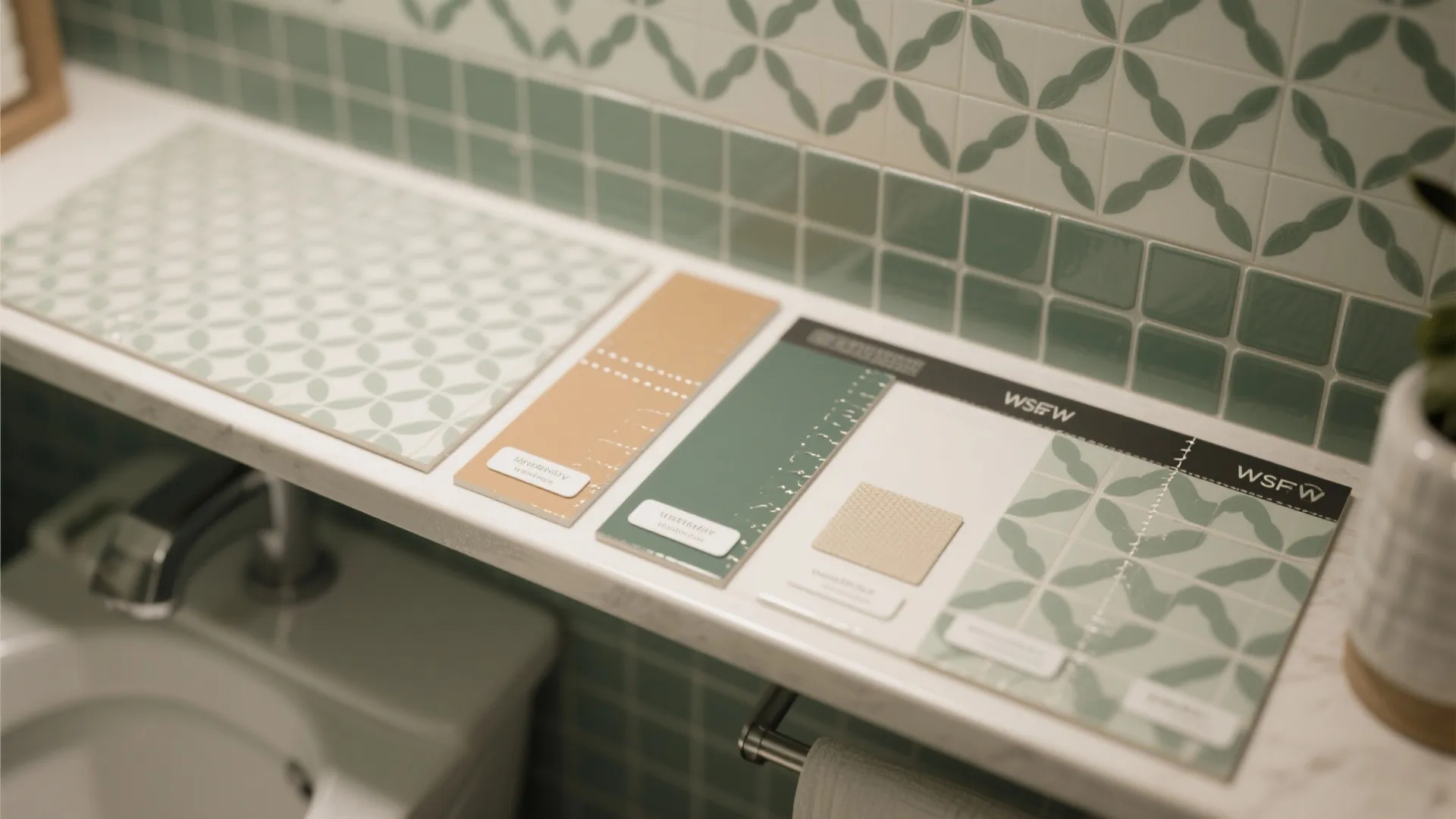 1. Moisture‑proof wallpaper and tile decals