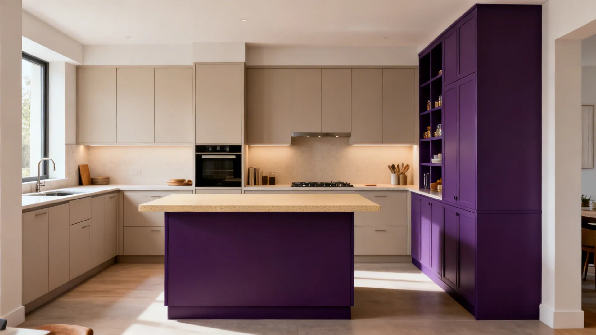 Violet Islands and Tall Units as Accents