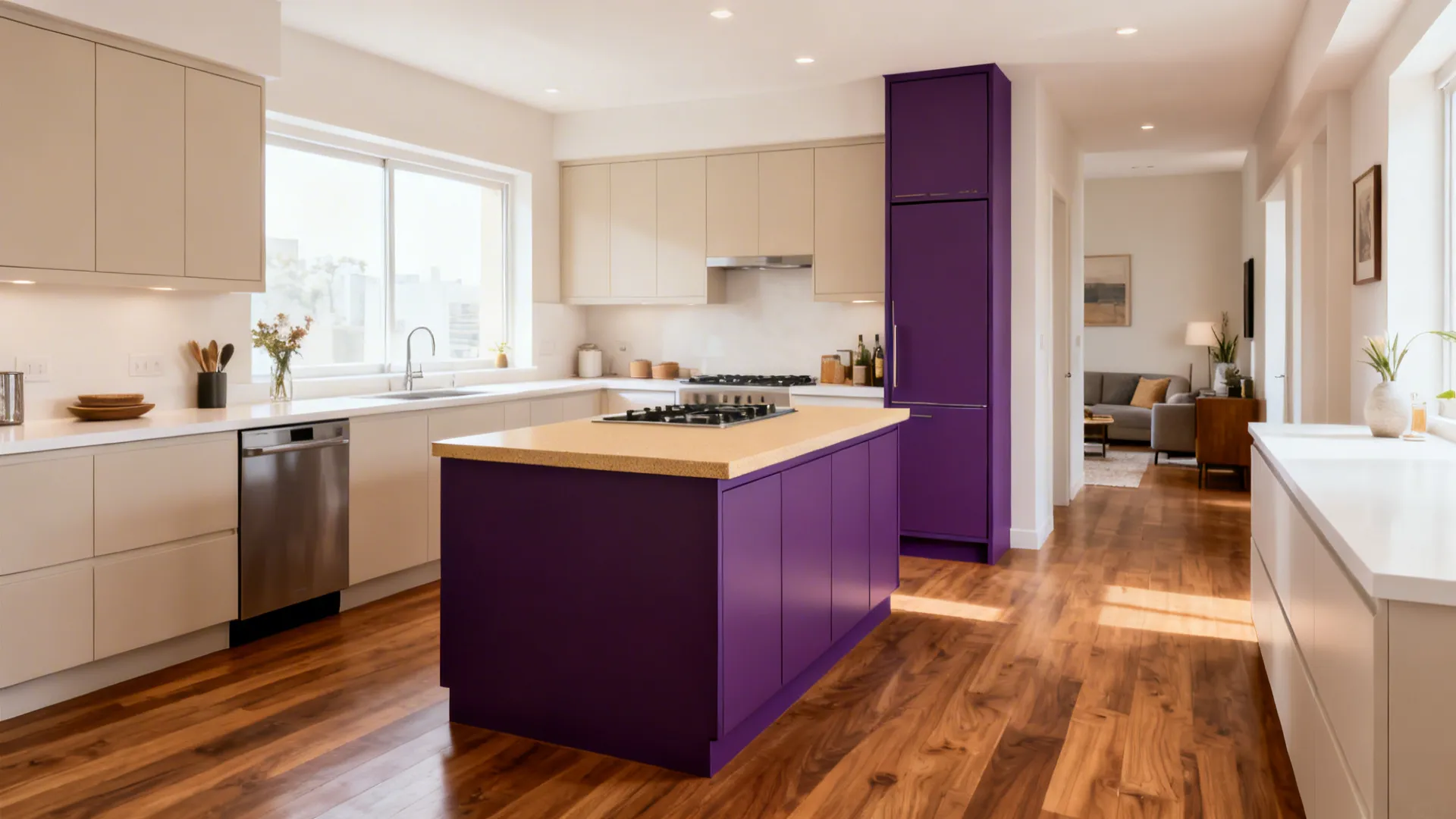 Violet Islands and Tall Units as Accents