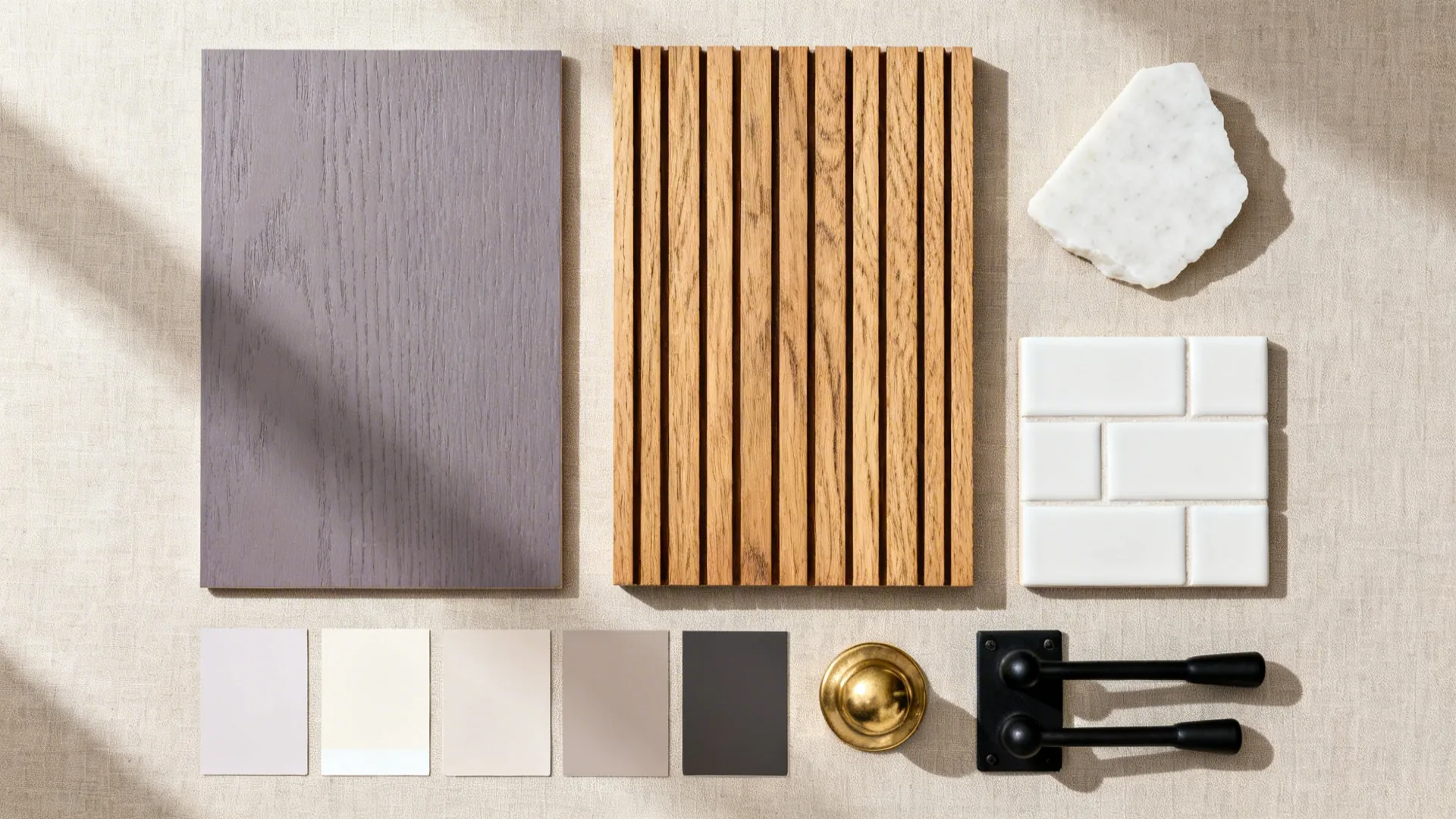 Two-Tone: Violet Lowers + Warm Wood Uppers