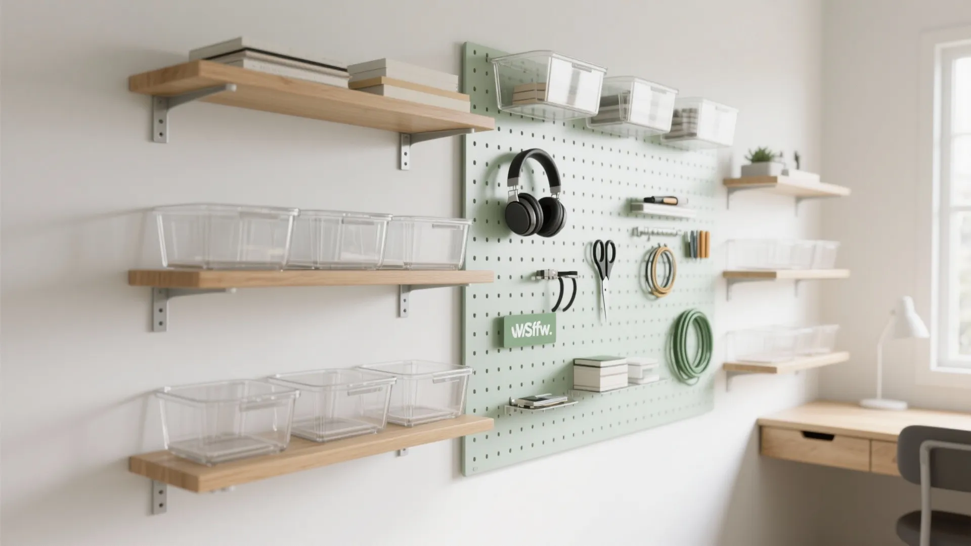 Open, visible storage that speeds up recall