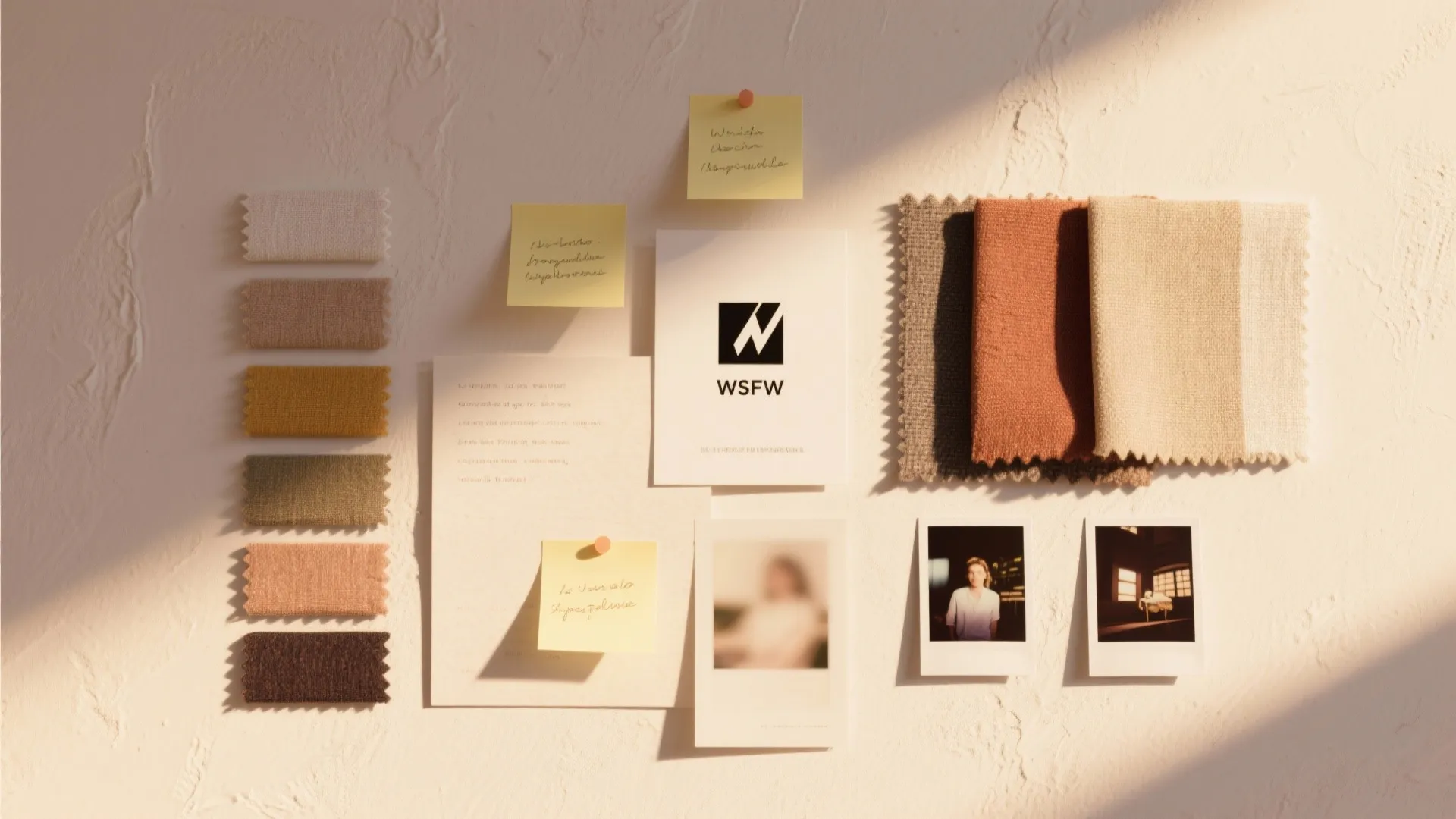 Visual Mood Board Wall