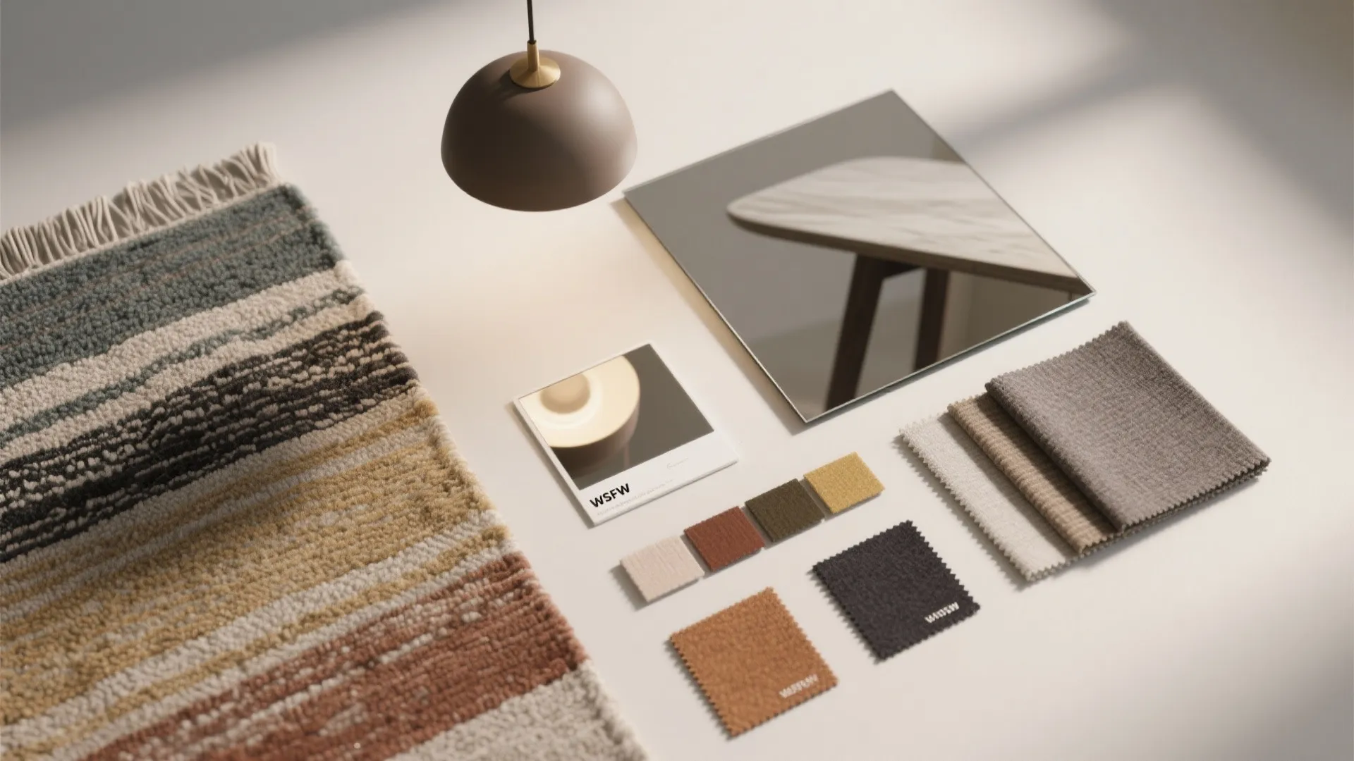 5. Visual tricks: rugs, lighting, and mirrored backs