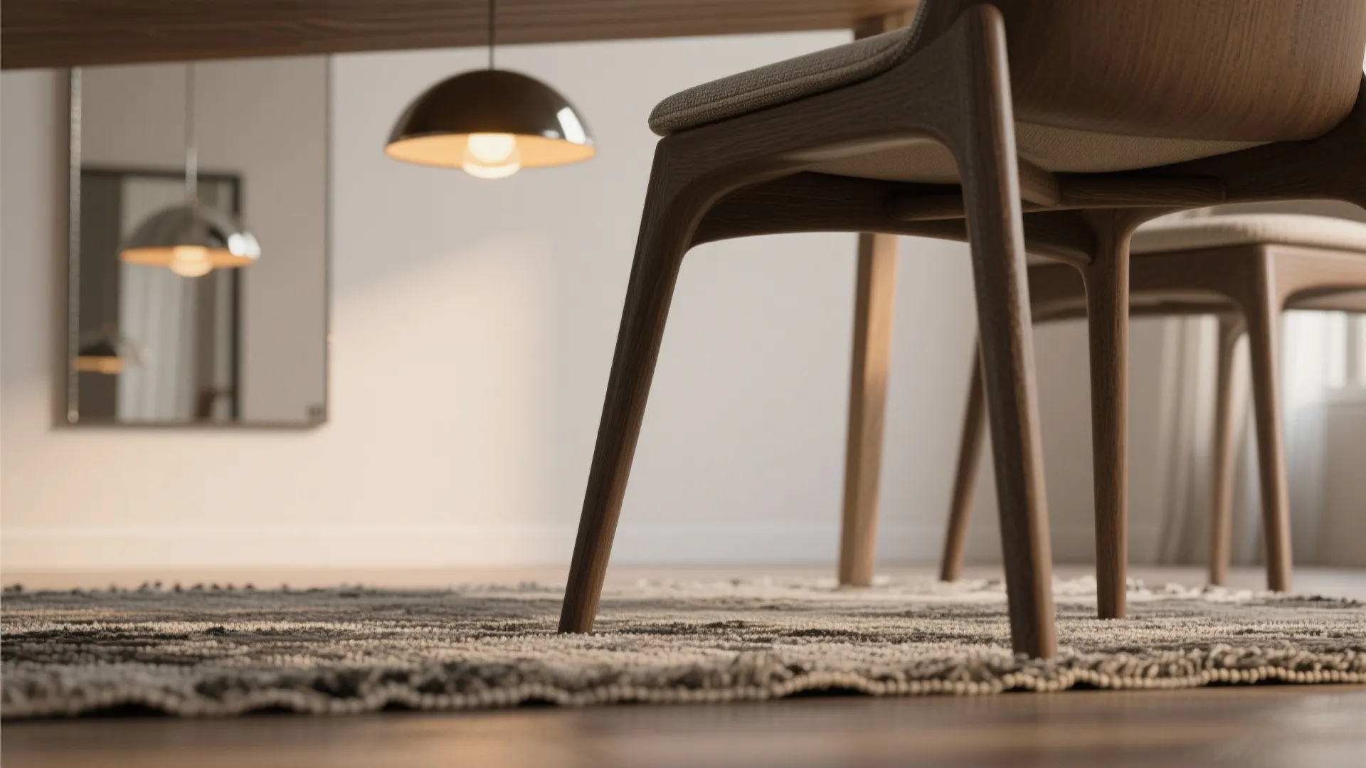 4. Visual tricks: rugs, lighting and mirror placement