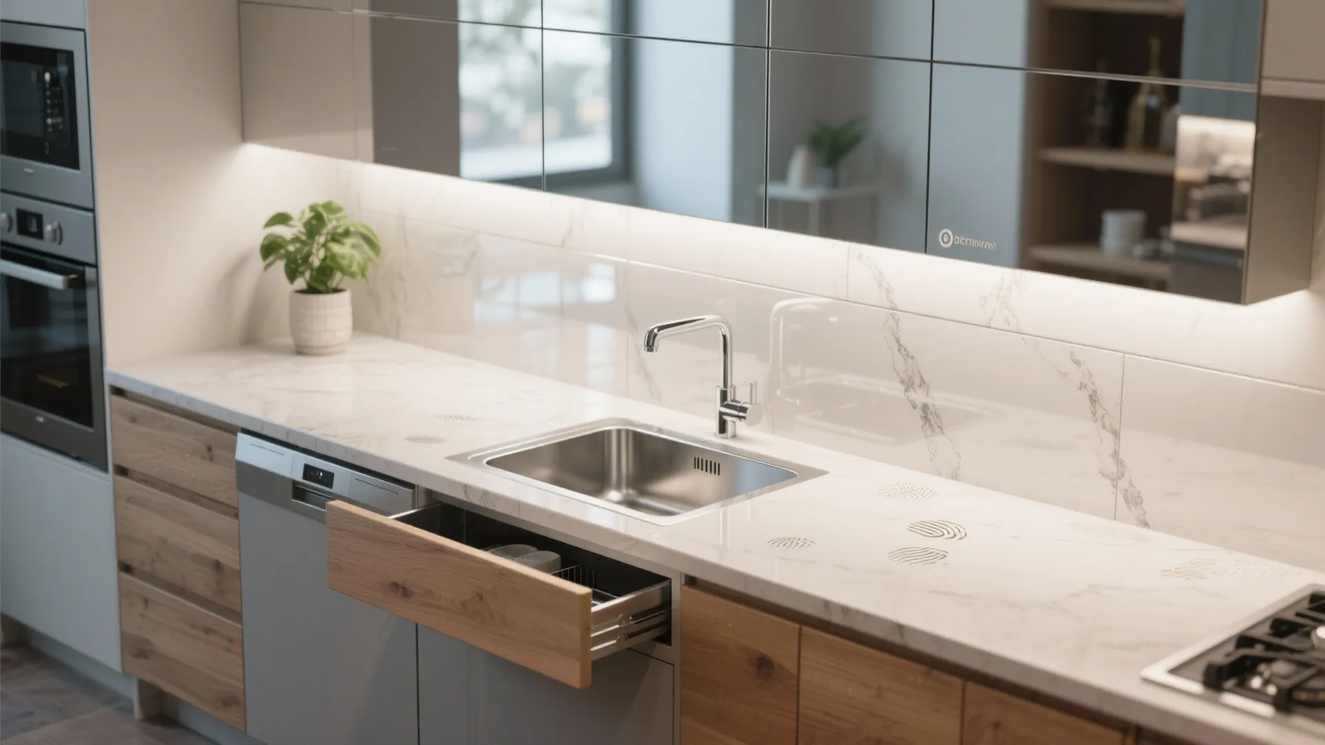 5. Visual tricks and materials to make the area feel bigger