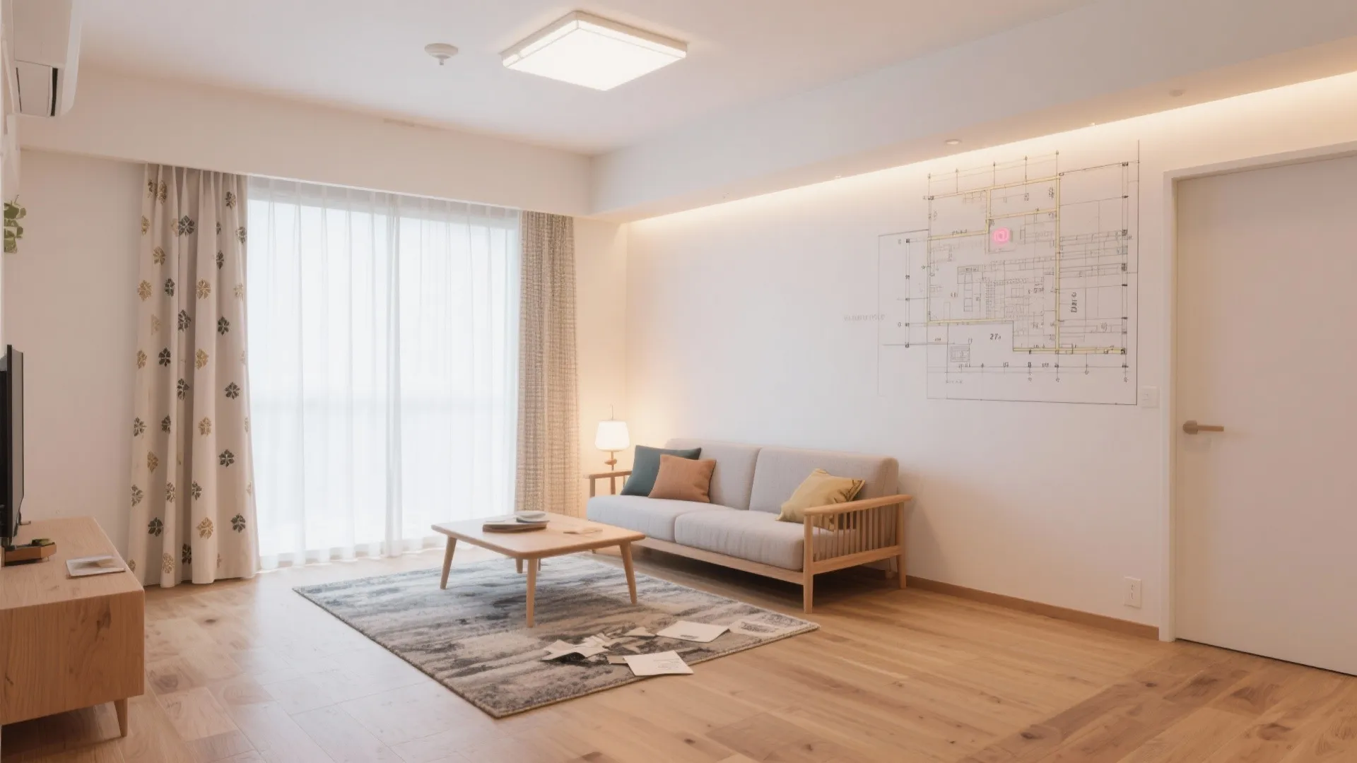 Tips 4: 日式風格の素材と色で“視覚的な広さ”をつくる