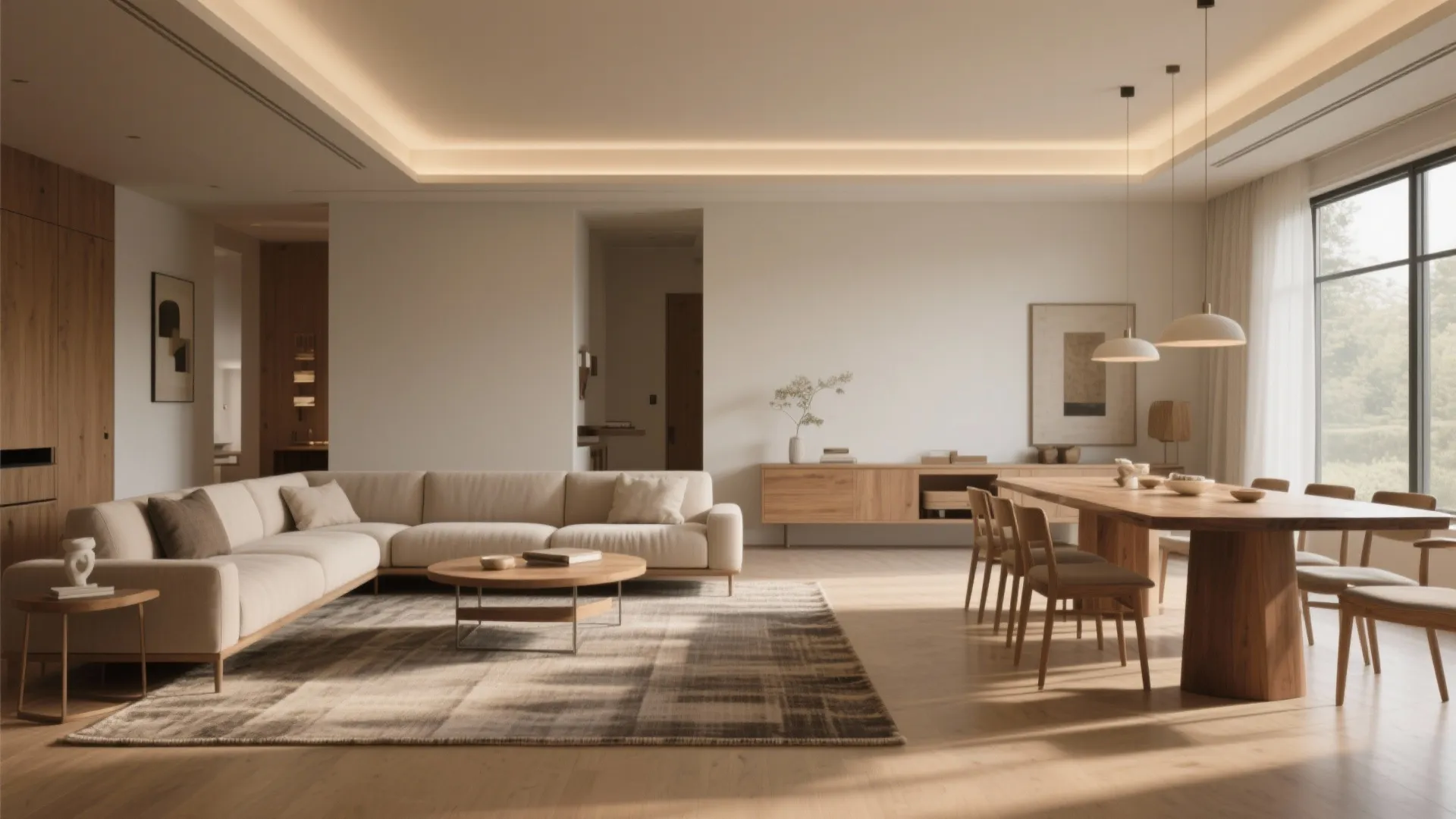 1. Central Great Room with Visual Zones