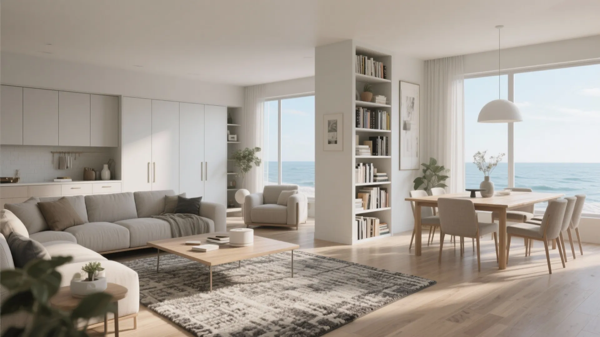 1. Open-plan living with defined zones