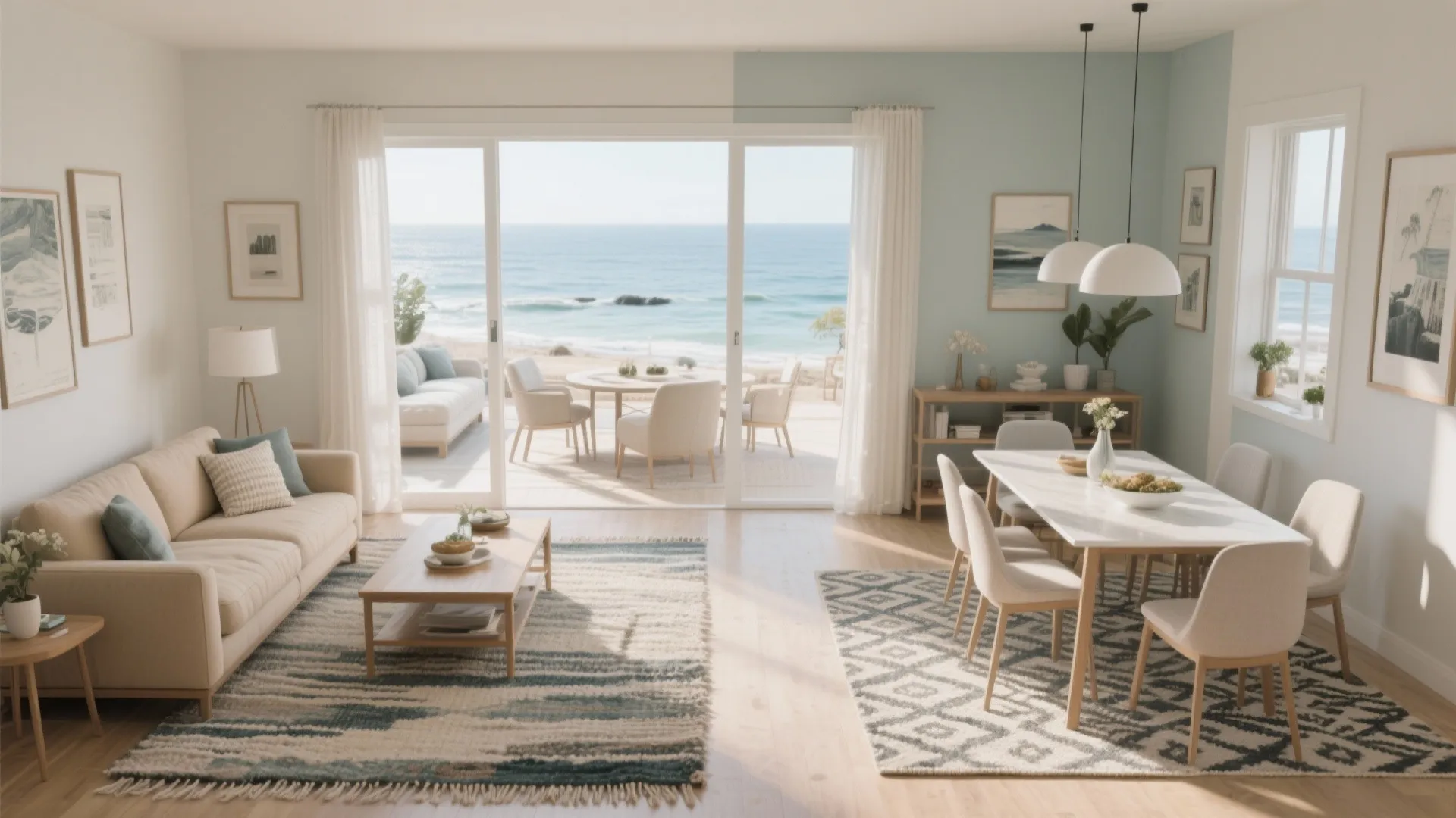 Idea 2: Visual zoning with rugs