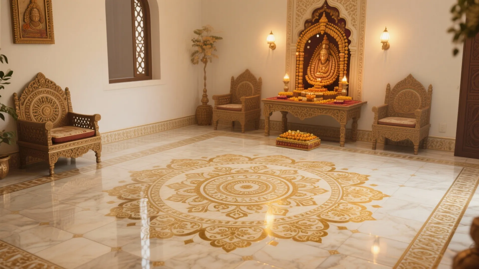 Intricate Patterned Vitrified Tiles