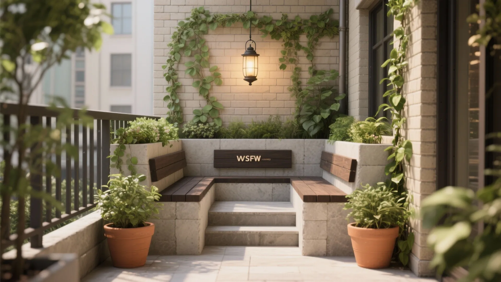 Lush Garden Balcony for Survival Bases