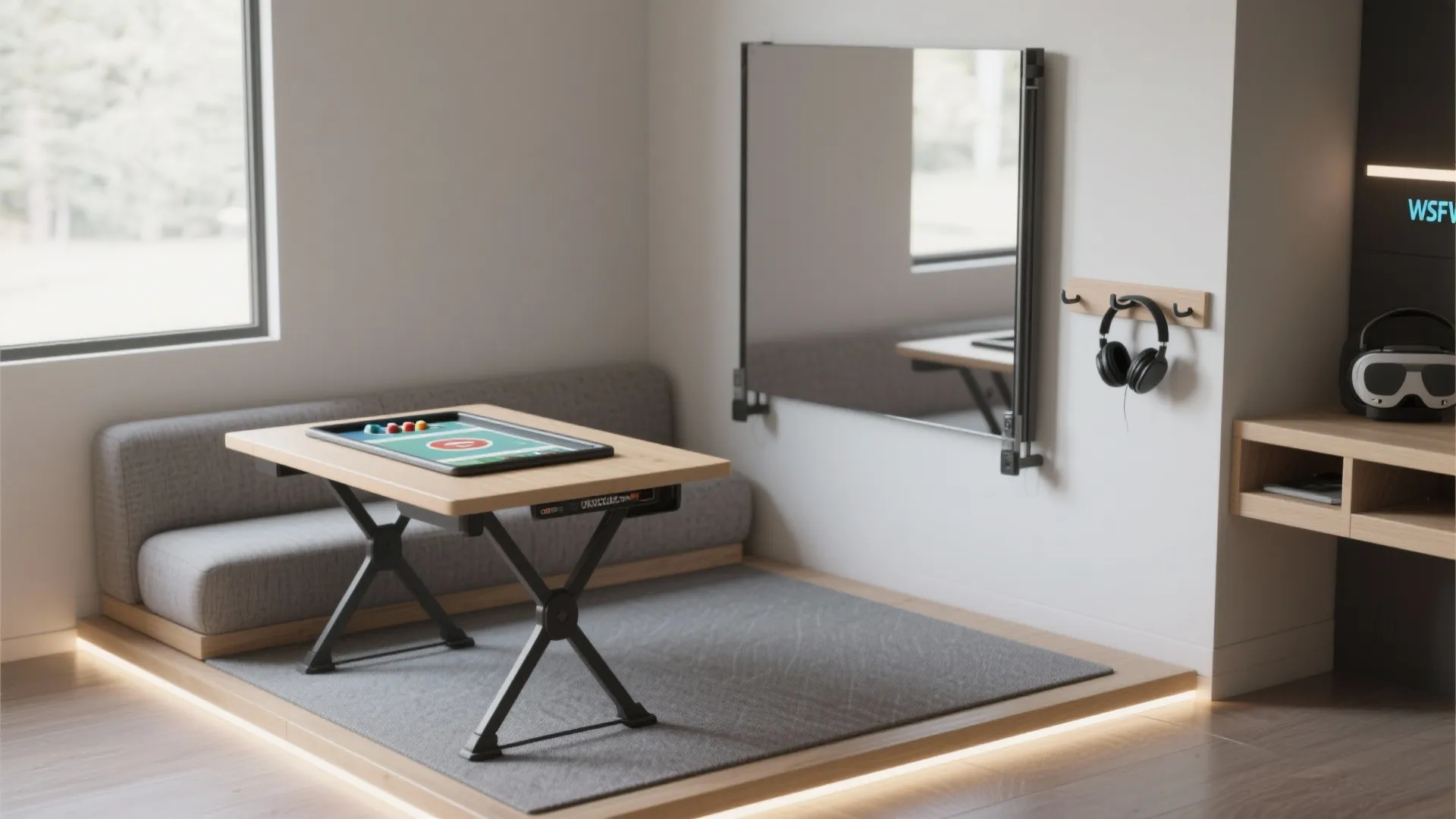 5. Minimal Table + VR Corner