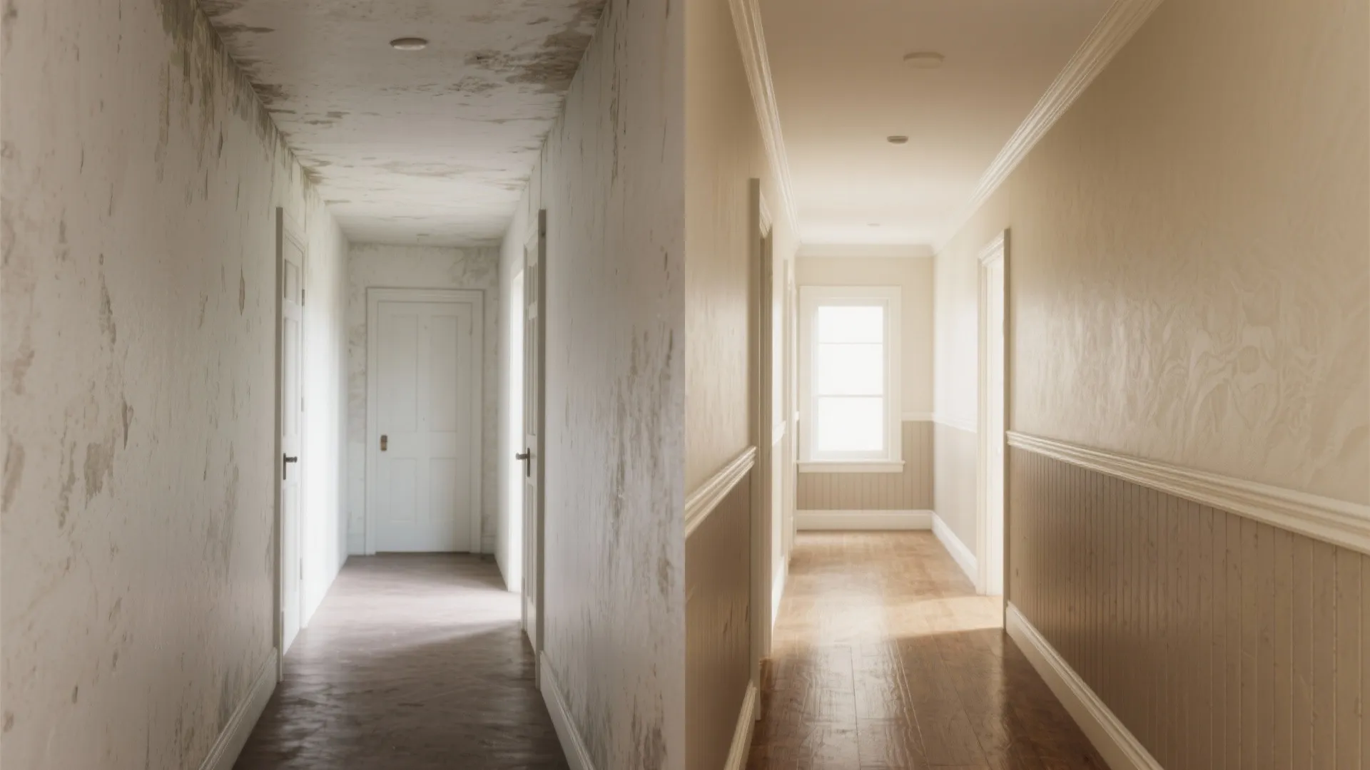 Textured Wainscot with Smooth Upper Wall