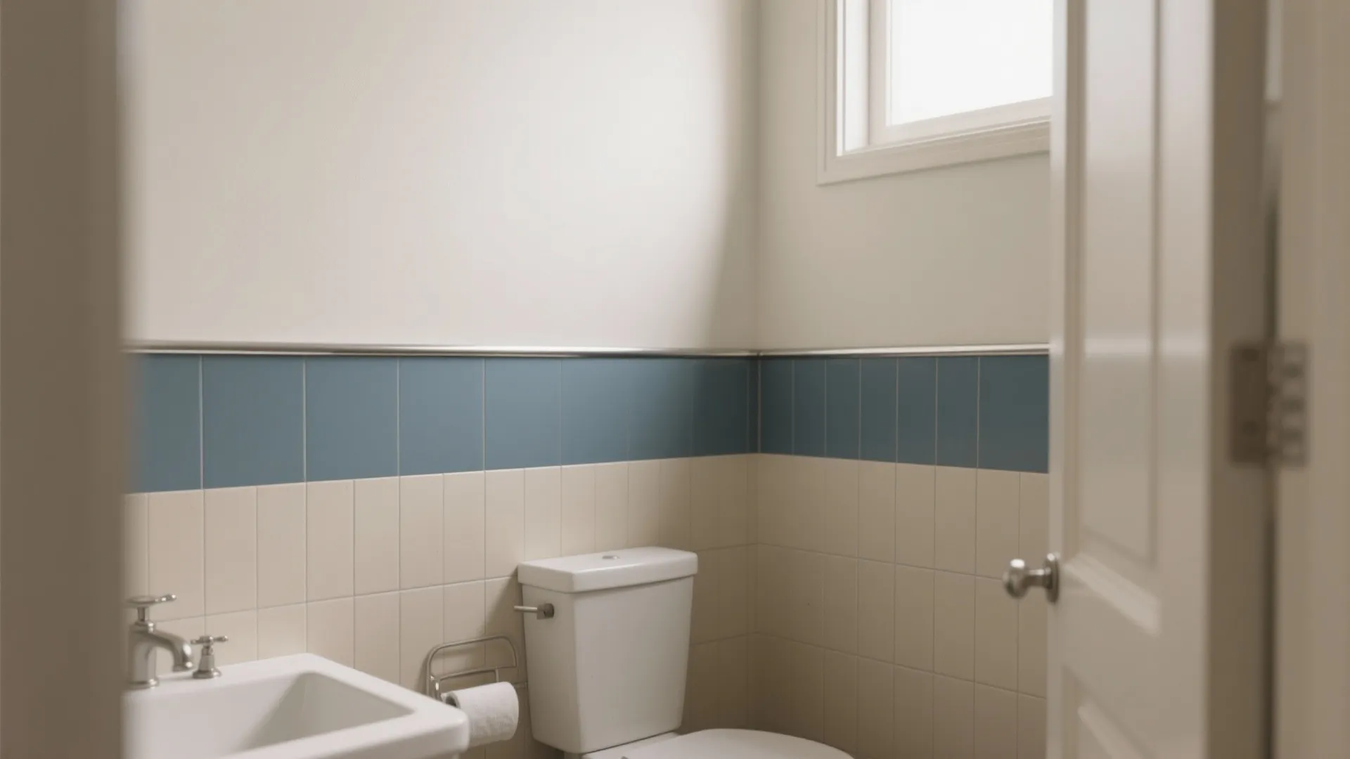 Idea 2: Color-blocked wainscot