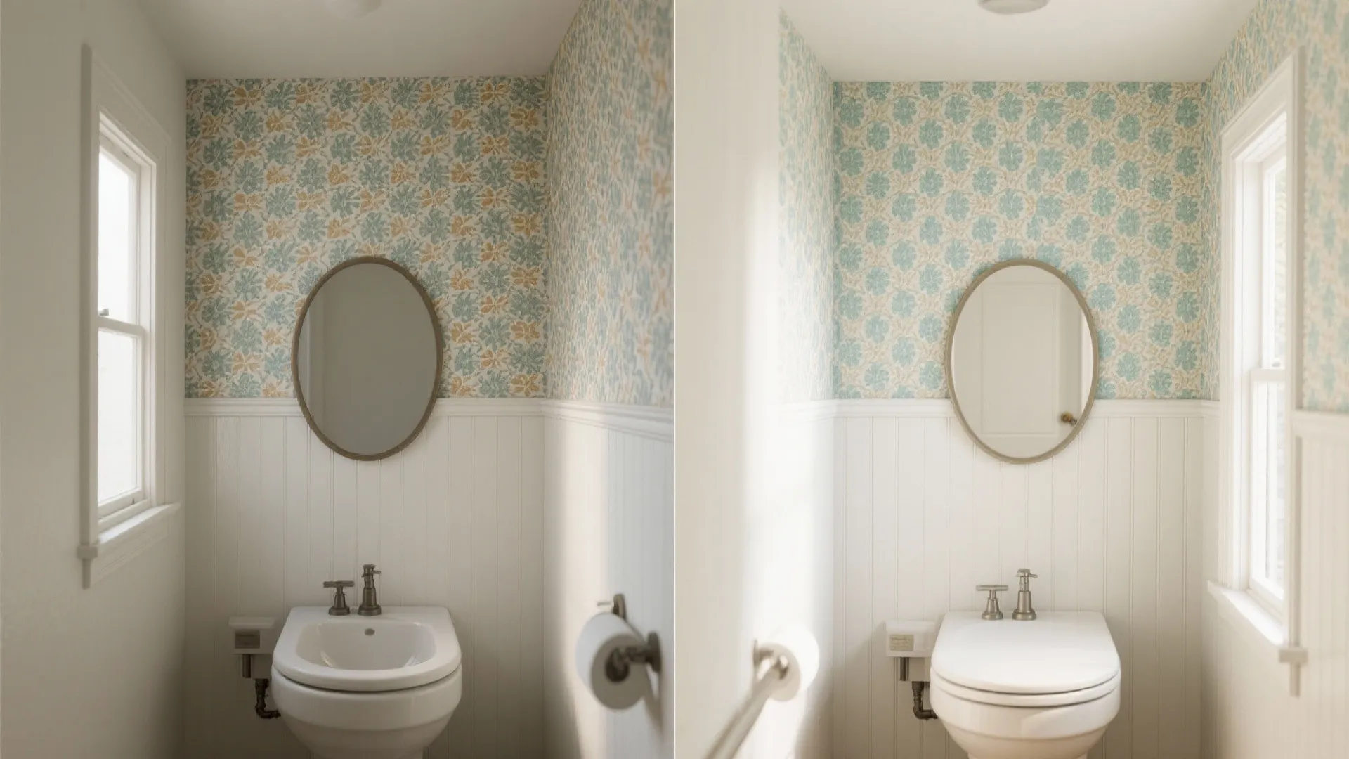 Playful Pattern + Painted Wainscot Combo