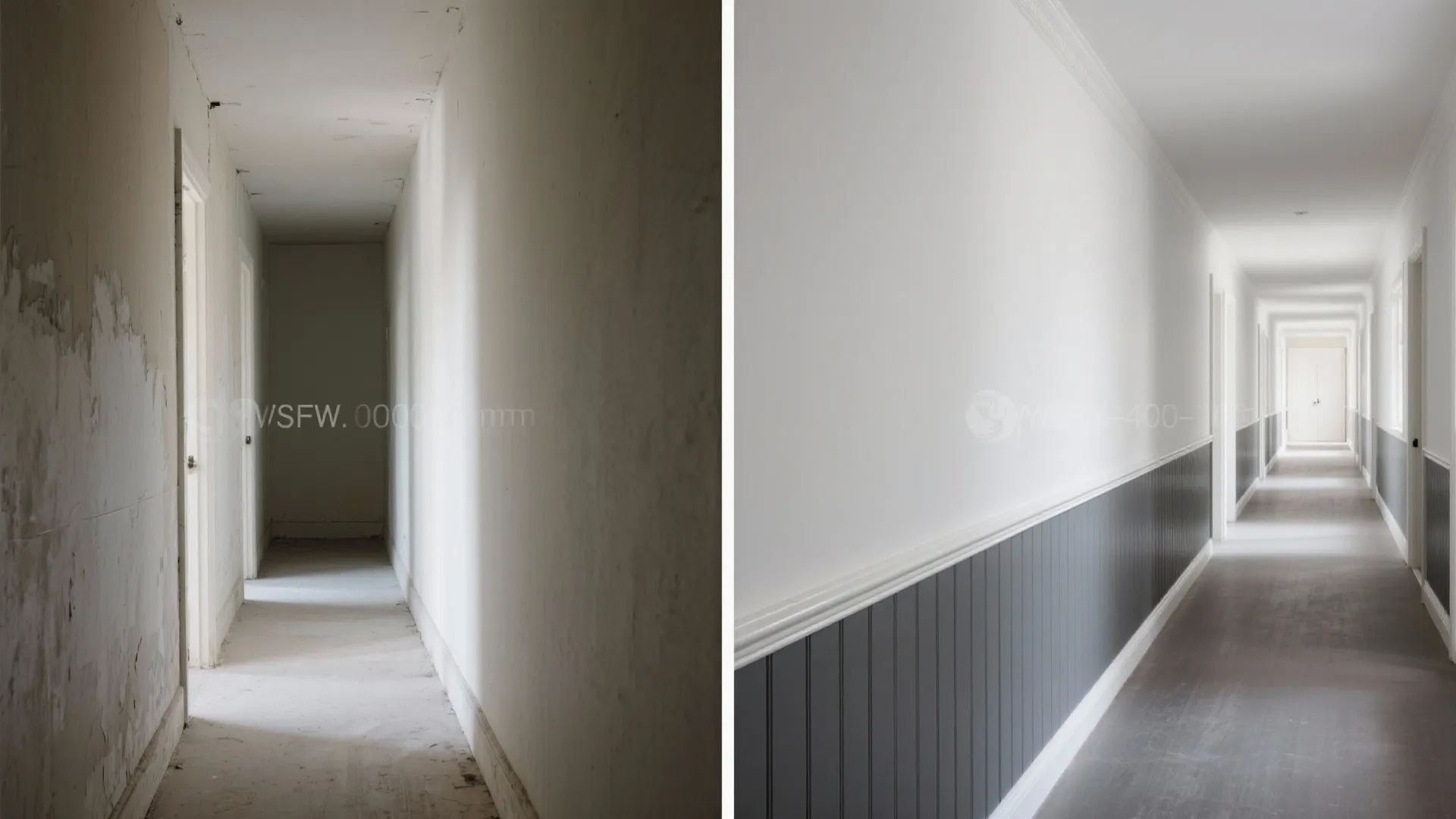 Durable Wainscoting and High-Contrast Paint