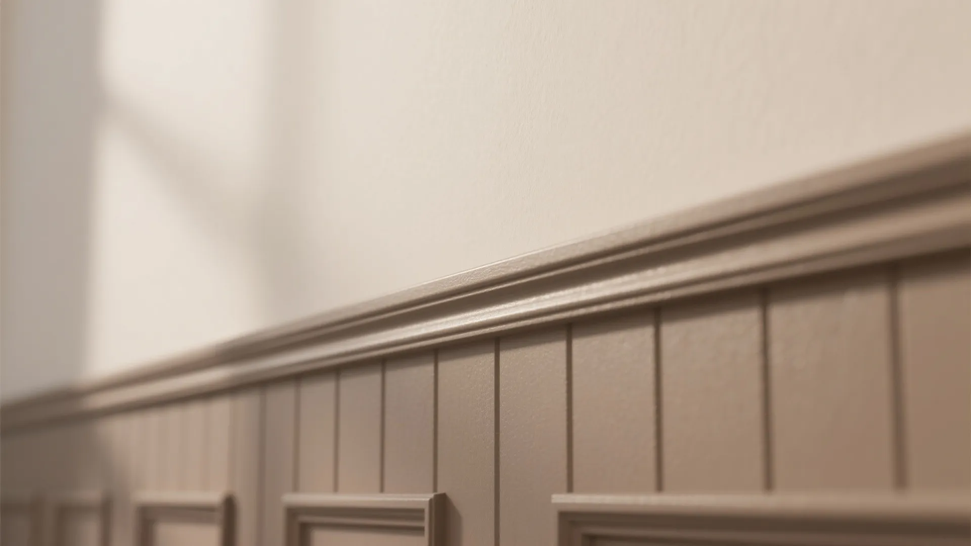 Half-Height Wainscoting with a Slim Display Ledge
