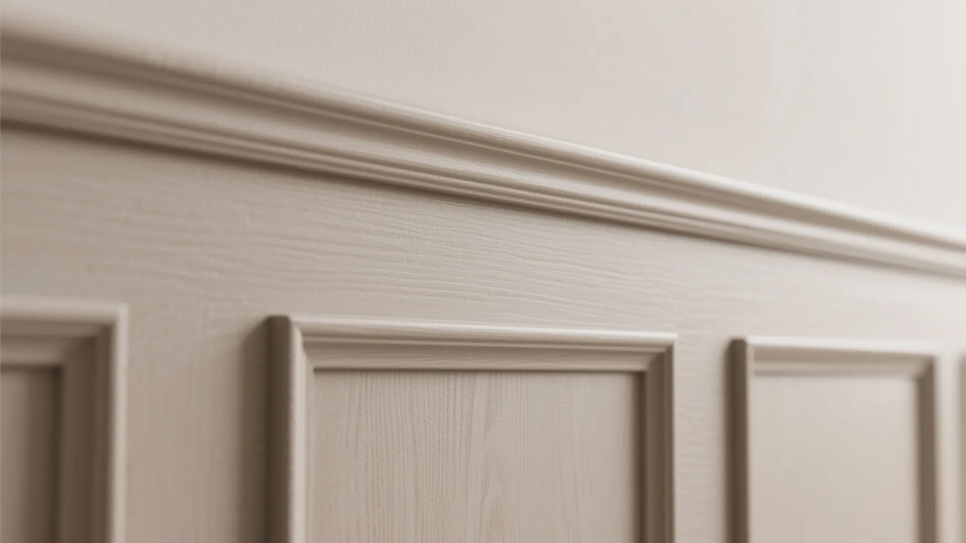 Minimalist wainscoting with a tonal palette