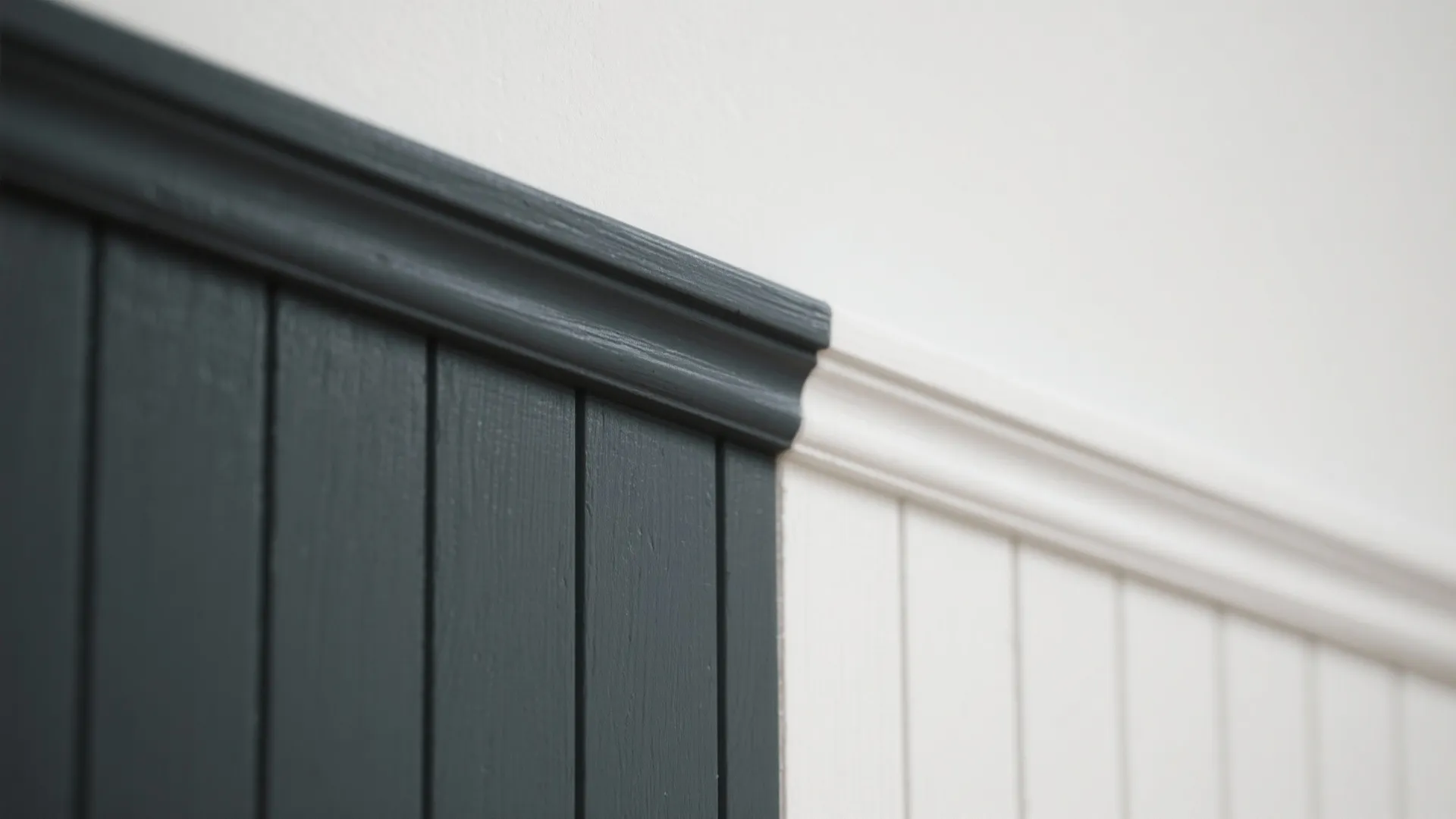 Black Wainscot, White Above: Balanced Classic