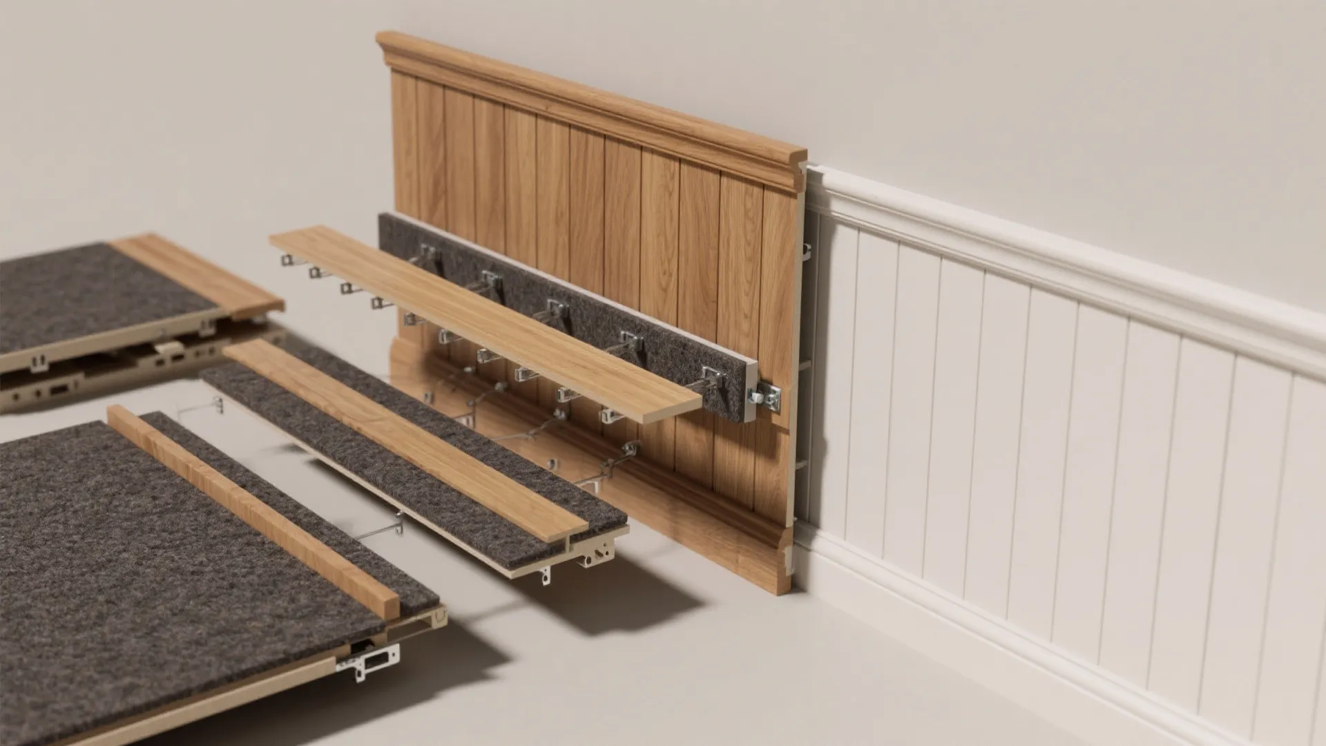 5) Reversible wainscot systems for durability in high-traffic aisles