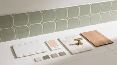 Soft Green Tile Bathroom Design Inspiration