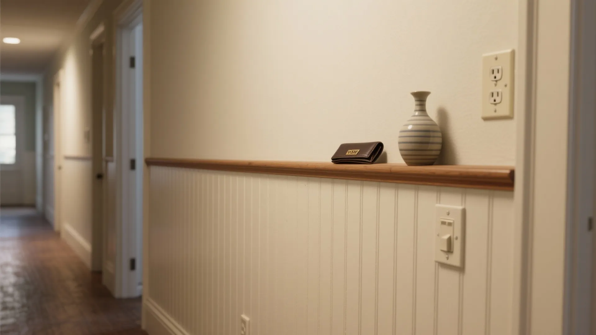 Idea 2: Half-height wainscot with a landing ledge