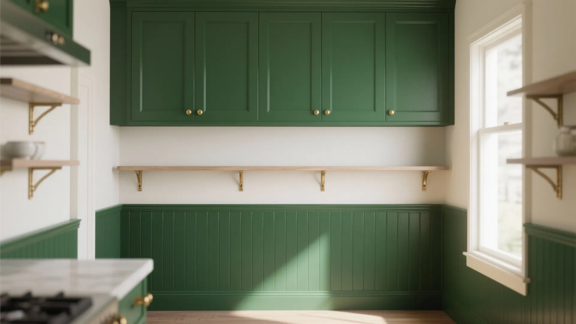 5. Painted Wainscot Panels — Classic look, DIY-friendly upgrades