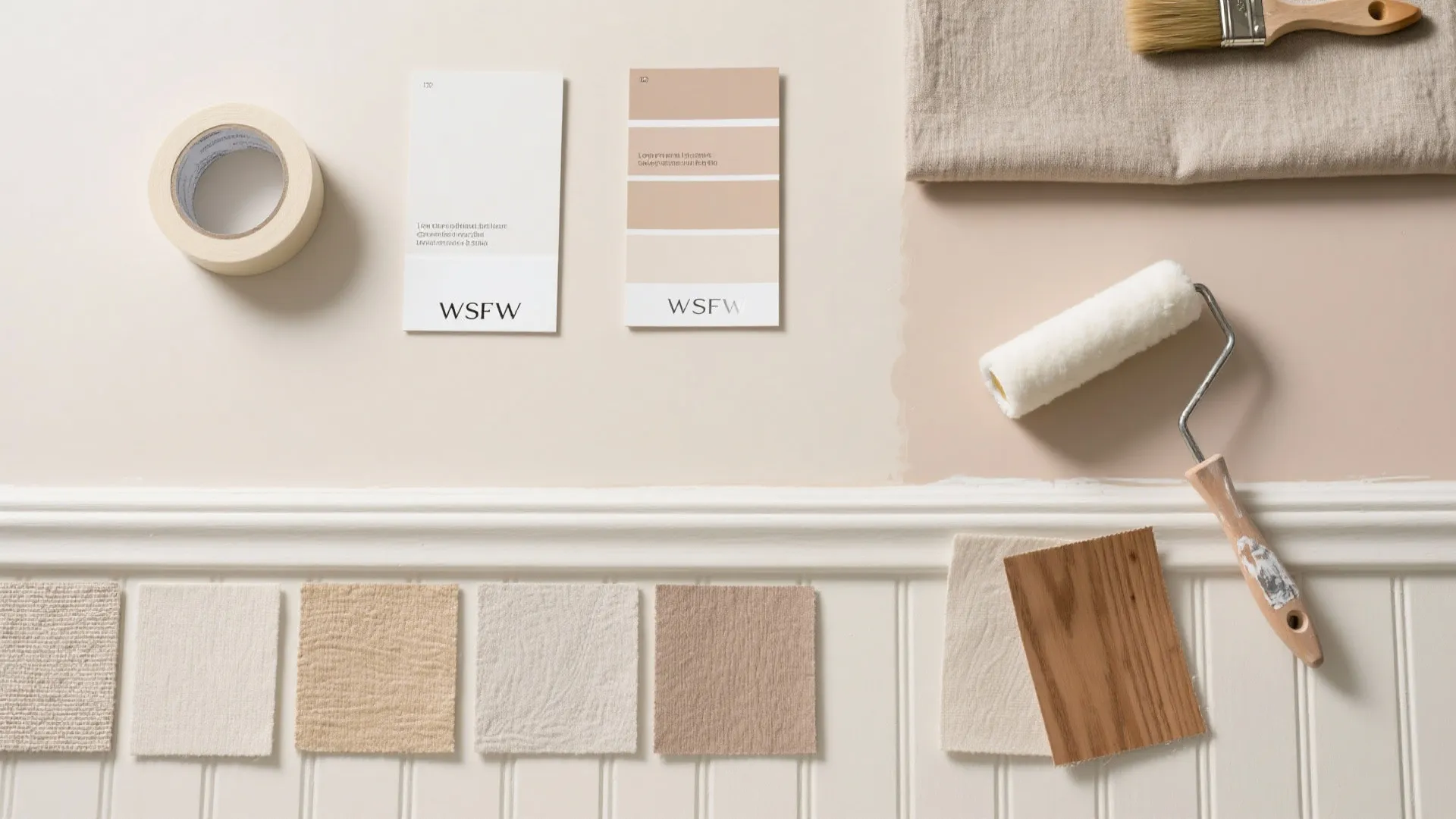 Color-Blocked Nooks and Low-Line Wainscot