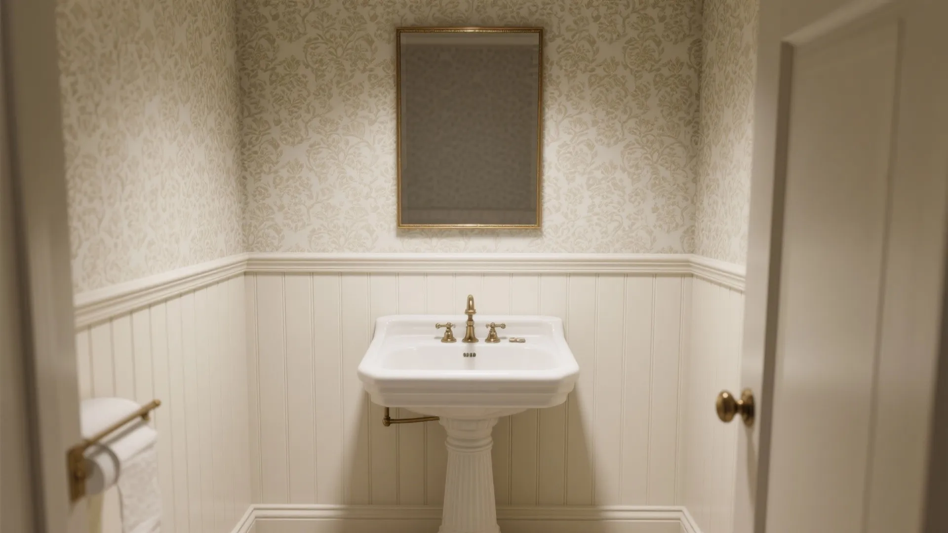 Half-Wall Balance: Wainscoting + Pattern