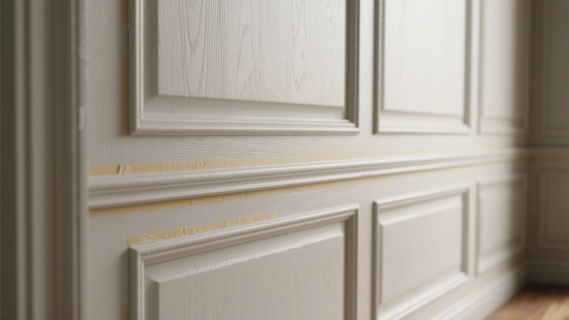 4. Pattern Play: Painted Wainscoting with Accent Stripe