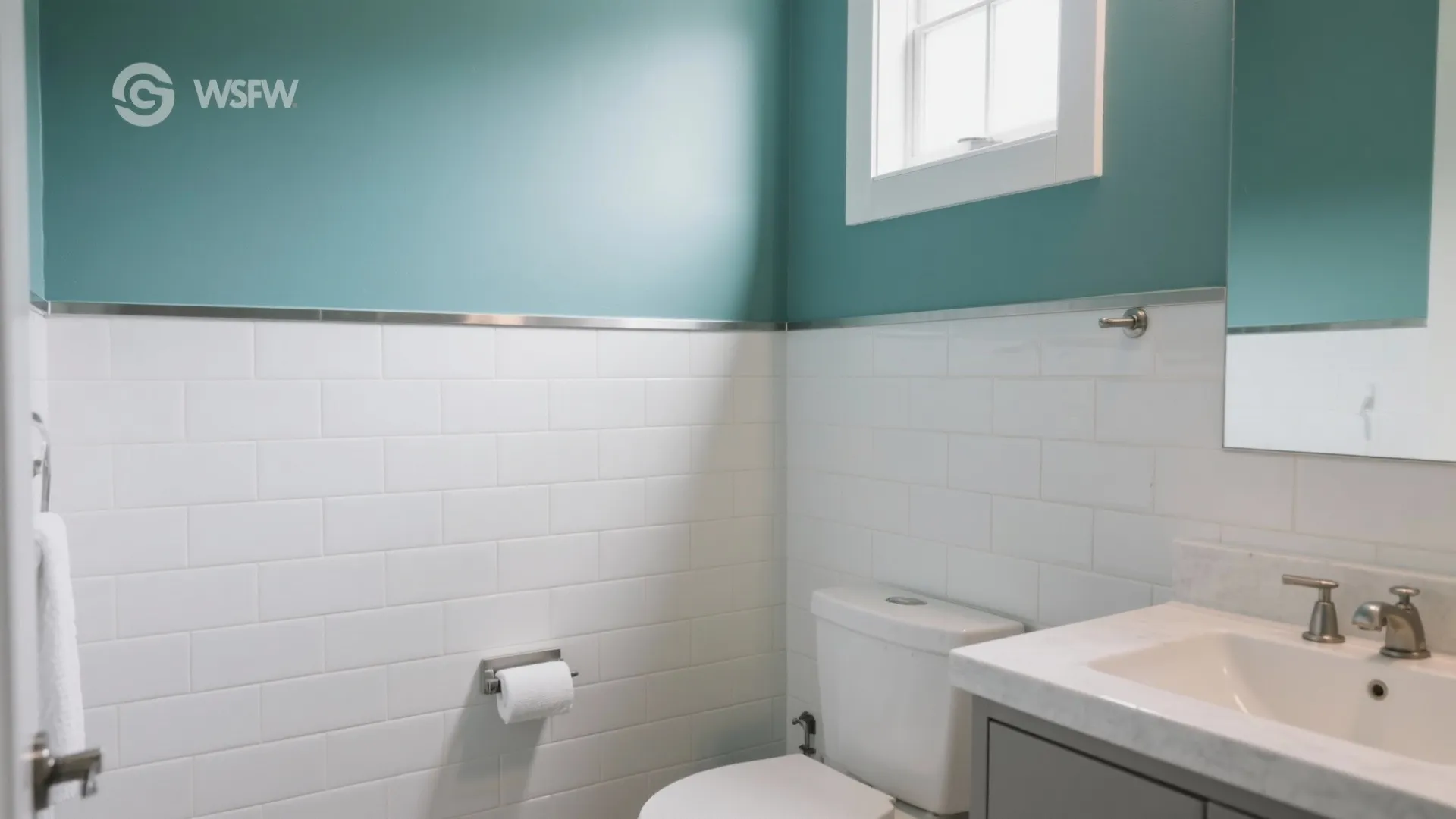 Half-Height Wainscot with Bold Paint Above