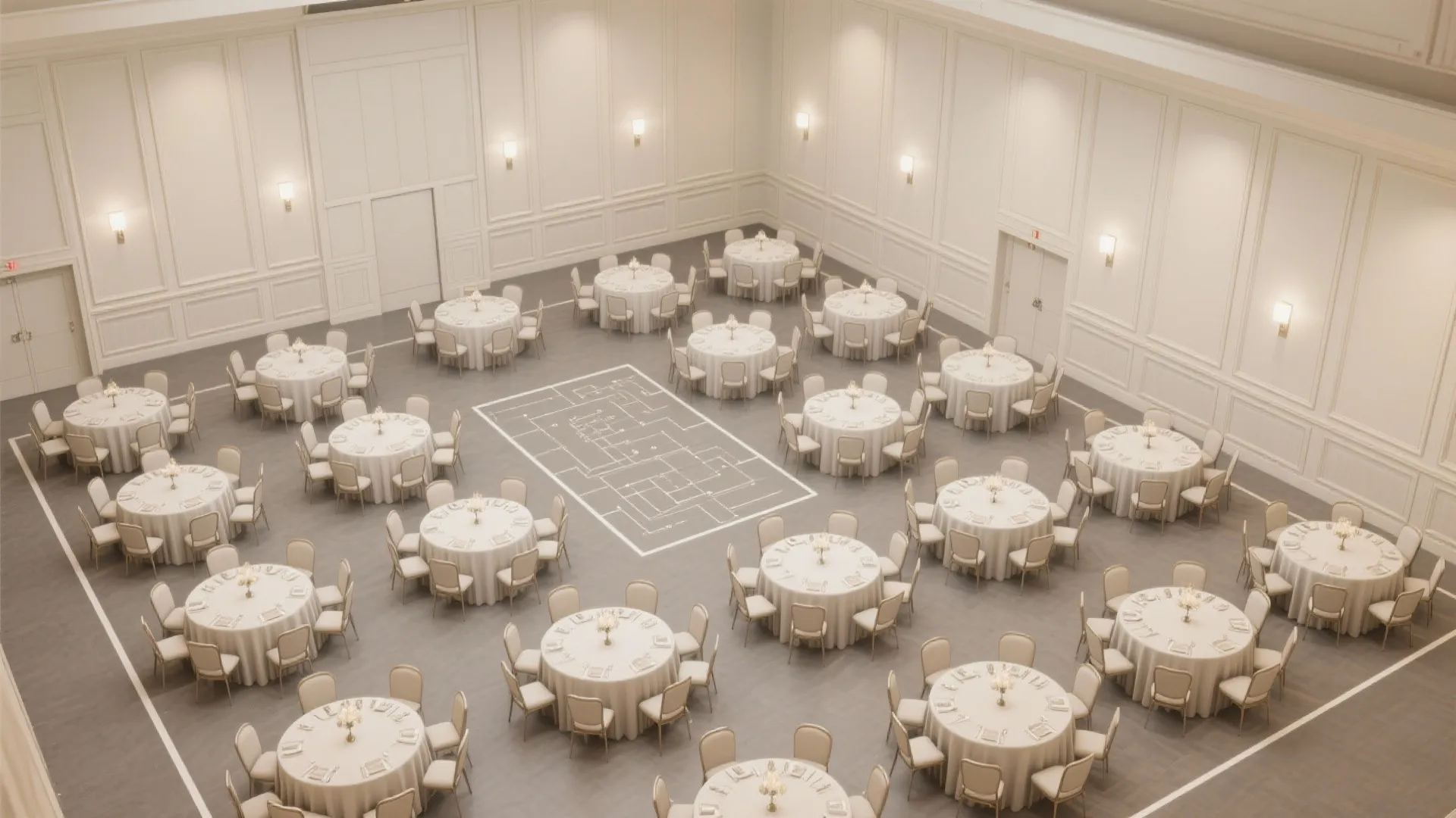 Classic wainscoting with modern proportions