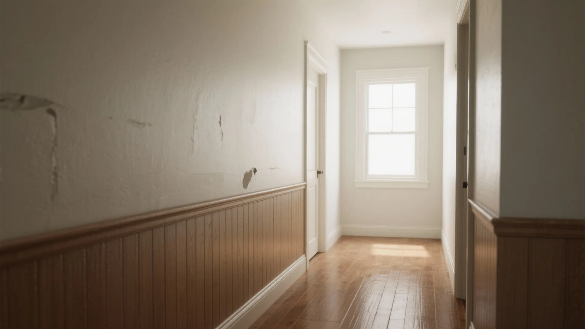 2. Add a durable lower panel or wainscoting