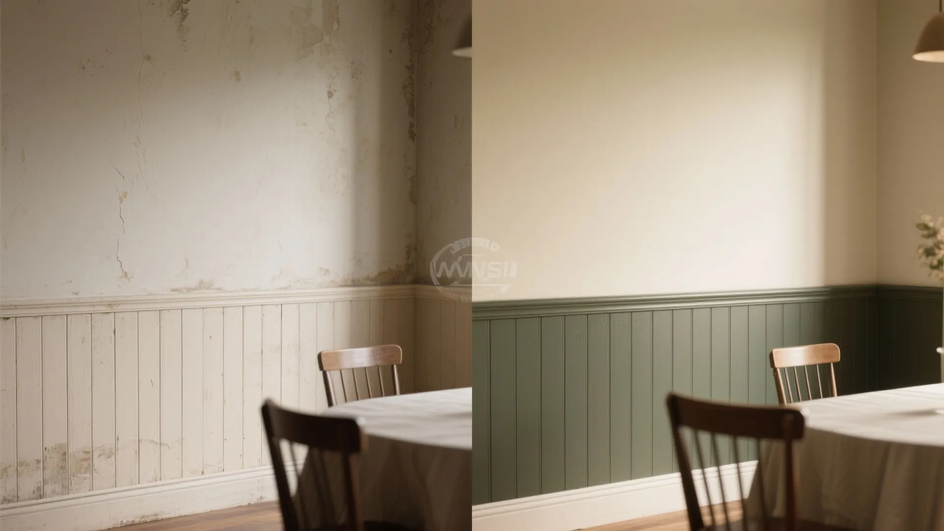 Wainscoting with a modern twist