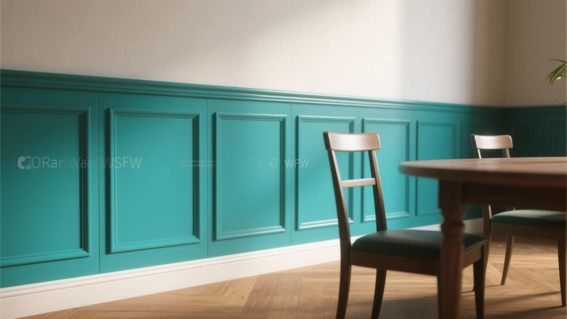 1. Classic Wainscoting with a Modern Paint
