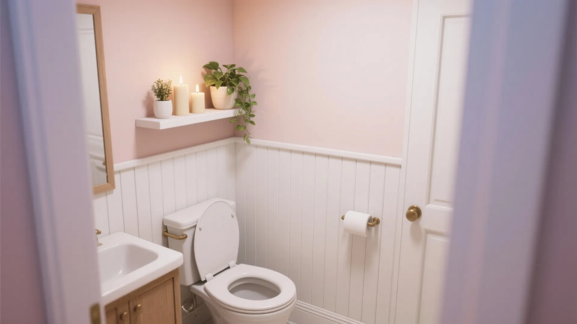 6. Wainscoting with Shelf Cap