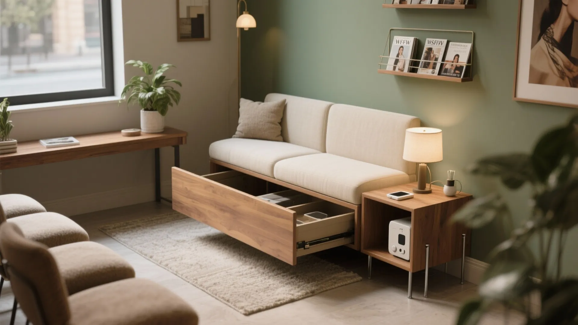 4. Create a compact, welcoming waiting area