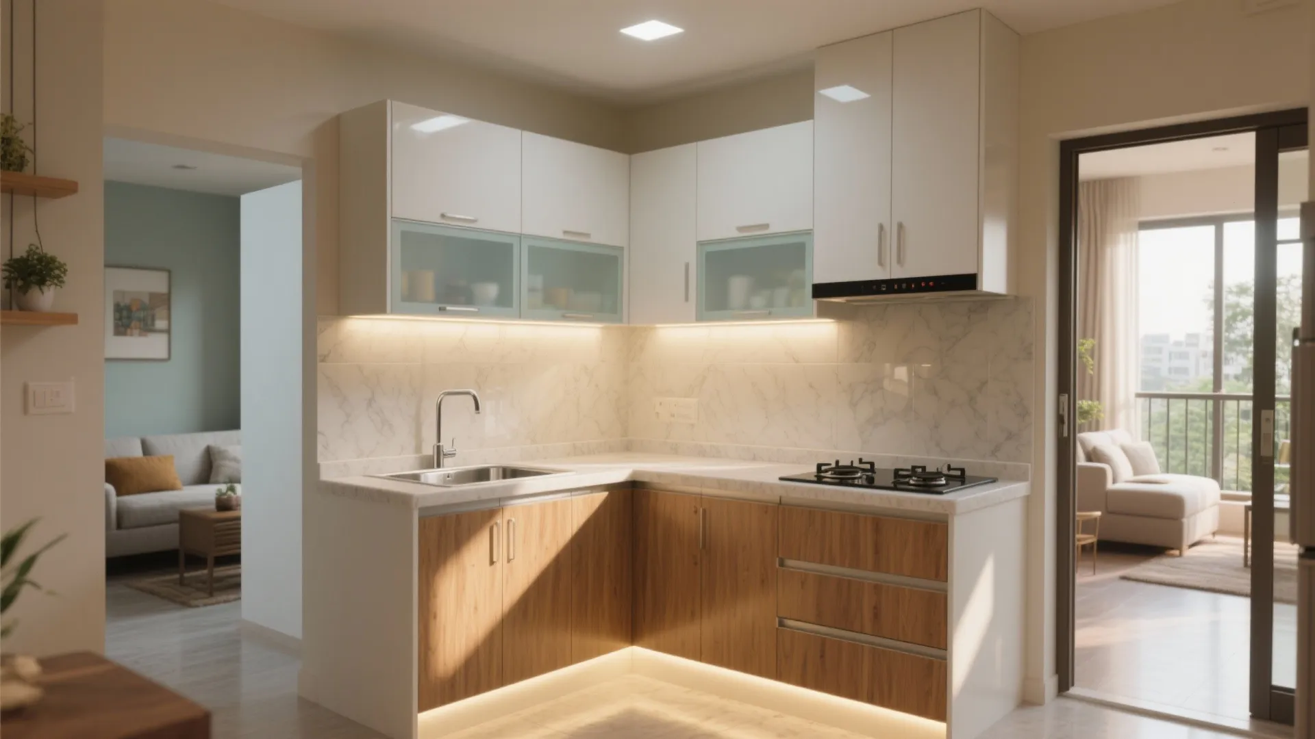 5 Smart Ideas for a 1 BHK Flat in Wakad, Pune: Small-space kitchen design that feels bigger, brighter, and truly yours