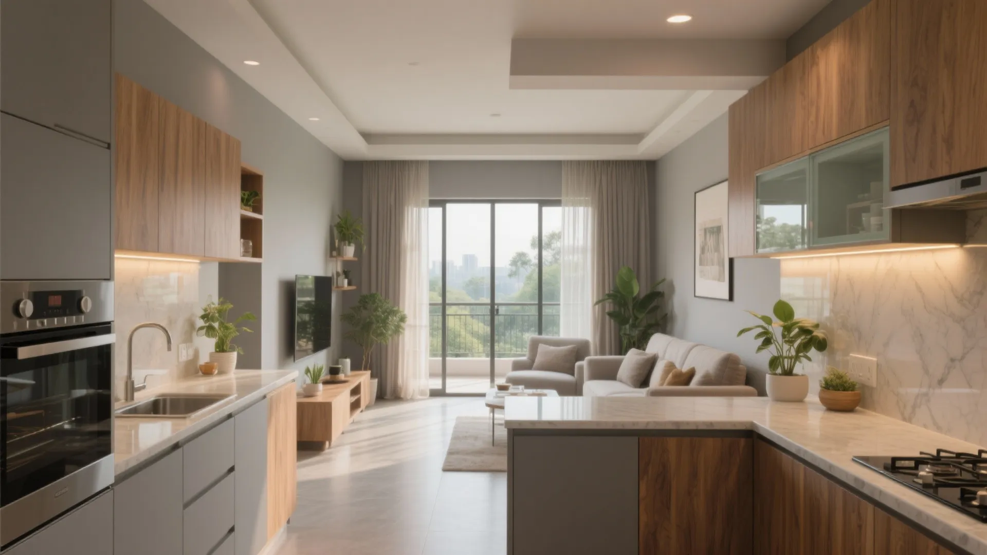 5 Design Ideas for 3 BHK Flats in Wakad: Real-world interiors for Pune’s 3 BHK apartments: kitchen layouts, daylight, storage, wood tones, and multipurpose planning.
