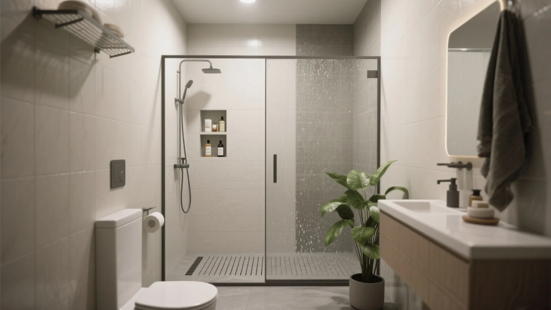 1. Go wet-room-ish with a walk-in shower