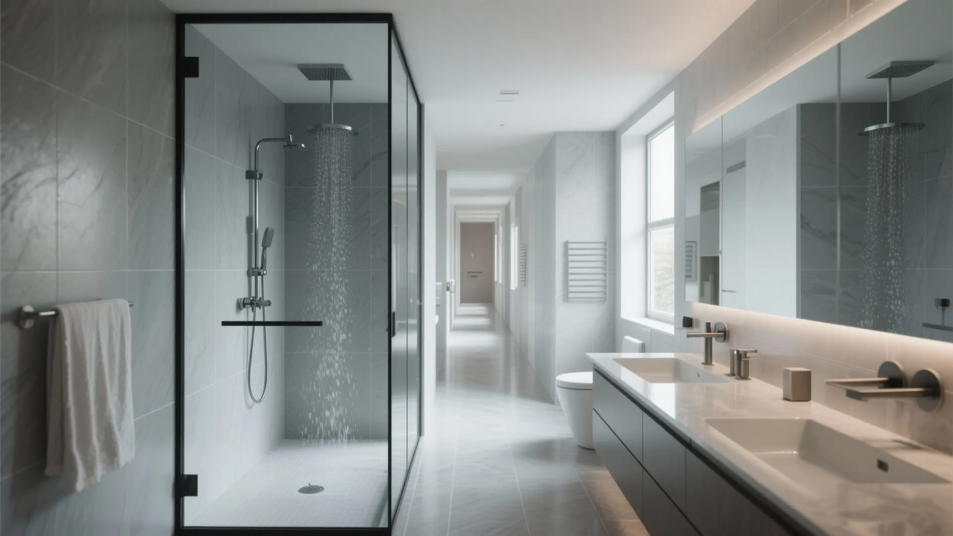 2. Opt for a Walk-In Shower