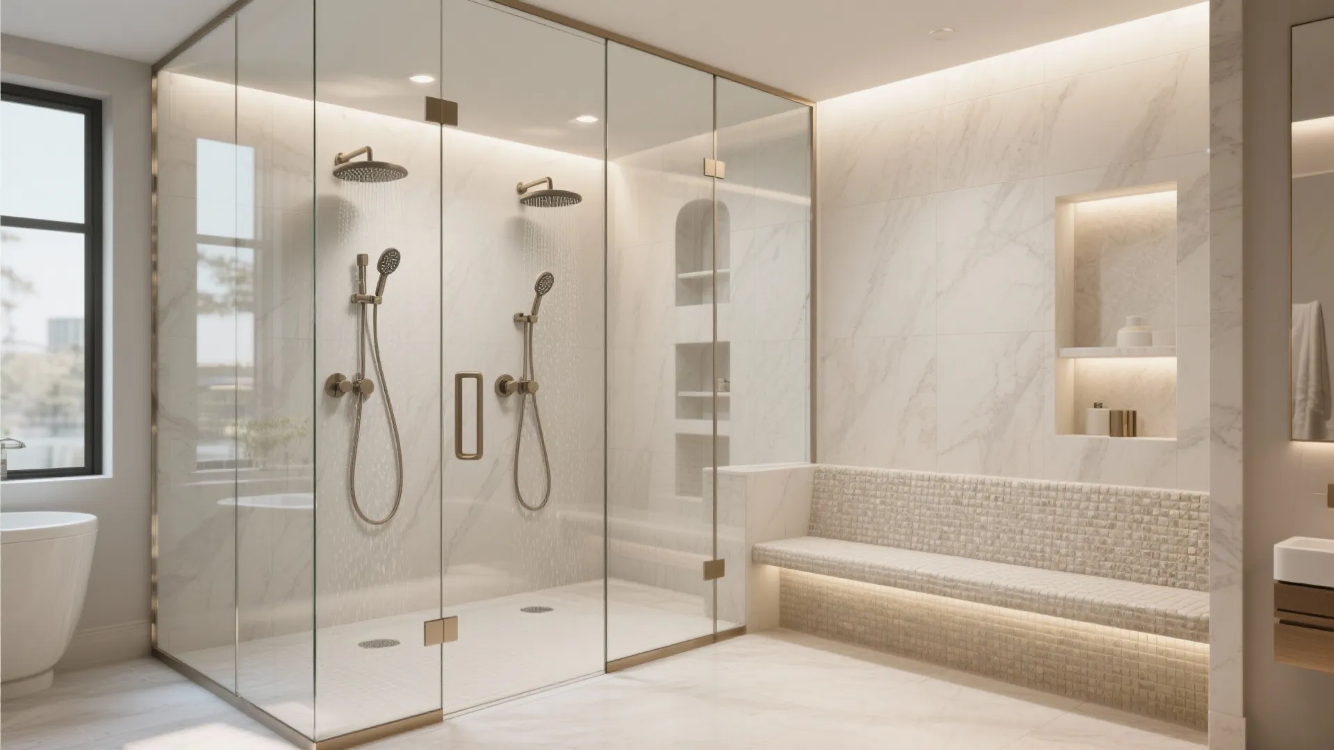Statement Walk-In Shower