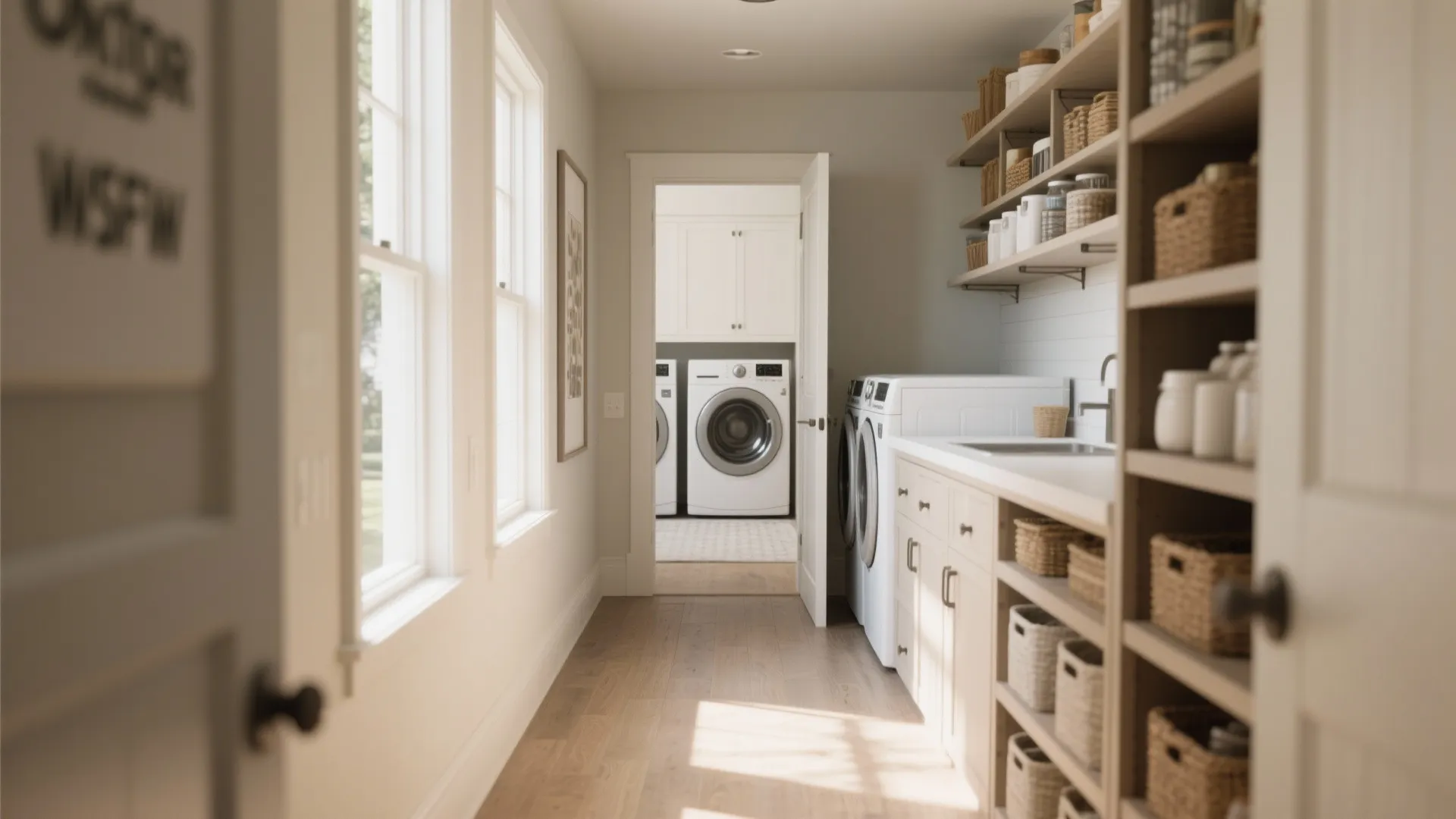 Tip 5: Walk-Through Pantry Laundry