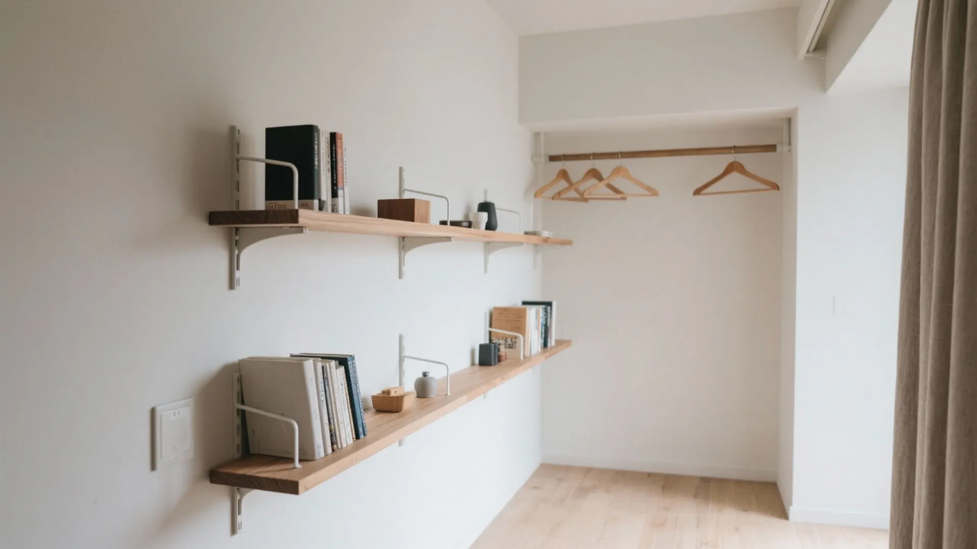 縦の余白を稼ぐ収納技巧：壁100mmを“棚化”する